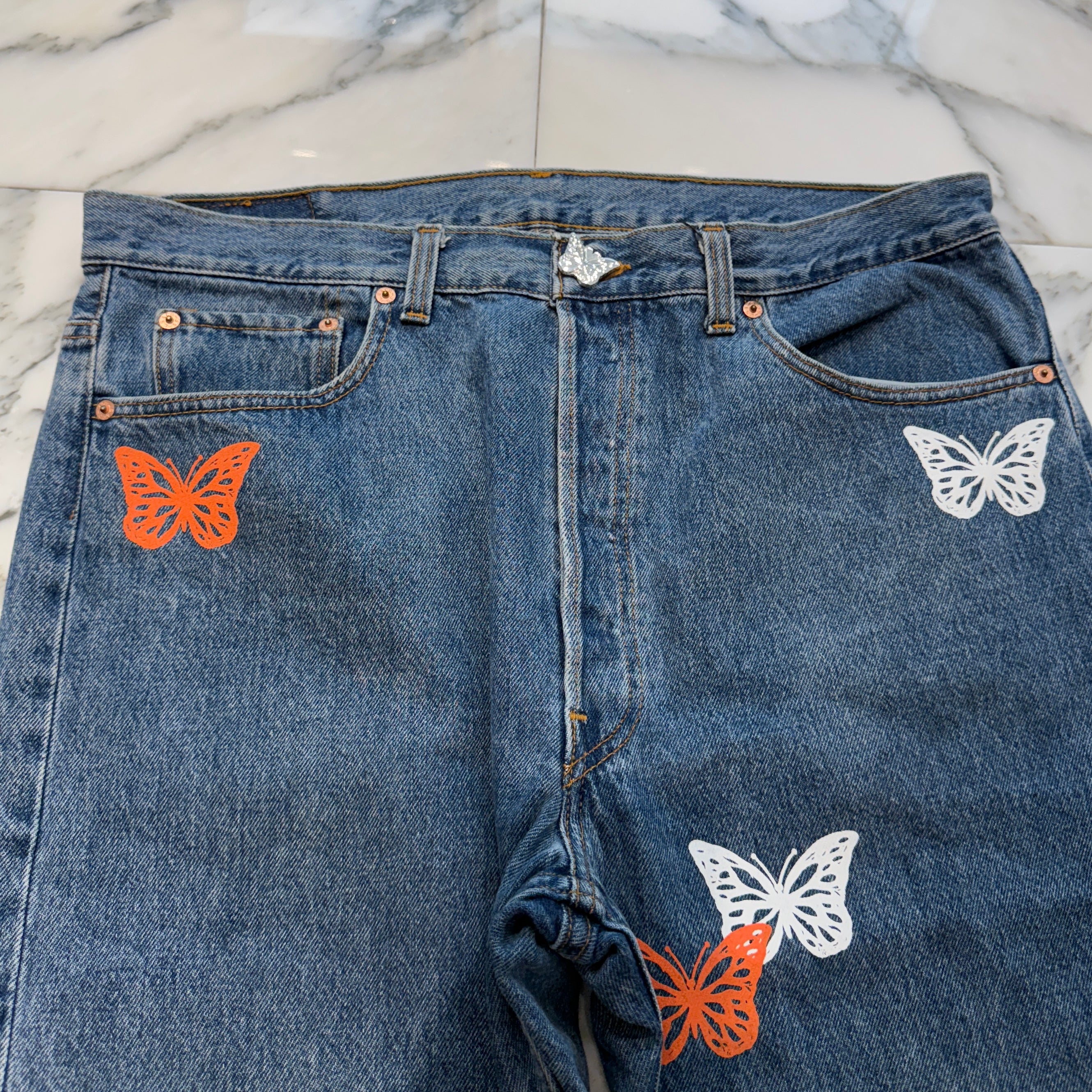 ABOUT DREAMS Butterfly Jeans Size W38×L30 アバウトドリームズ