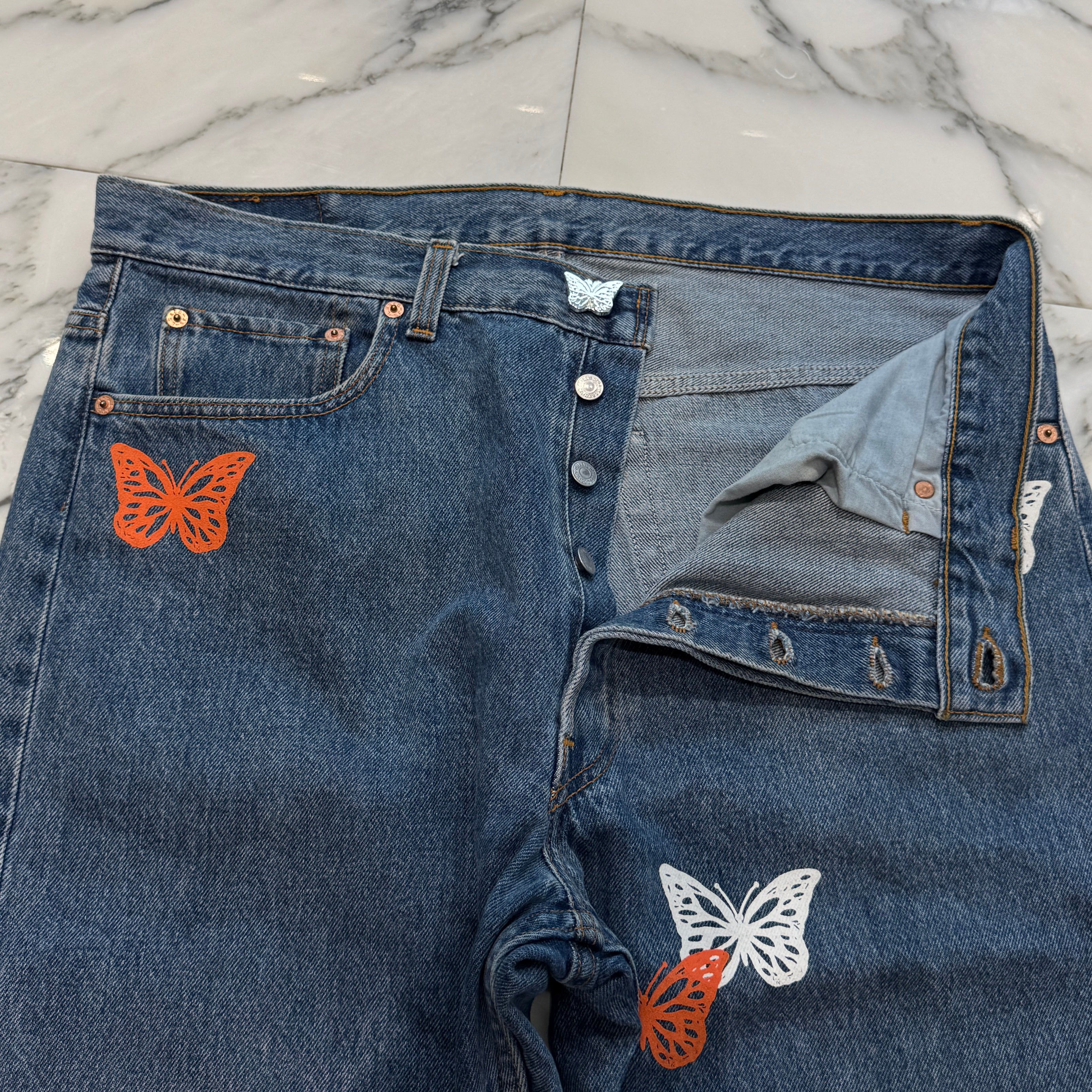ABOUT DREAMS Butterfly Jeans Size W38×L30 アバウトドリームズ バタフライジーンズ サイズW38×L30