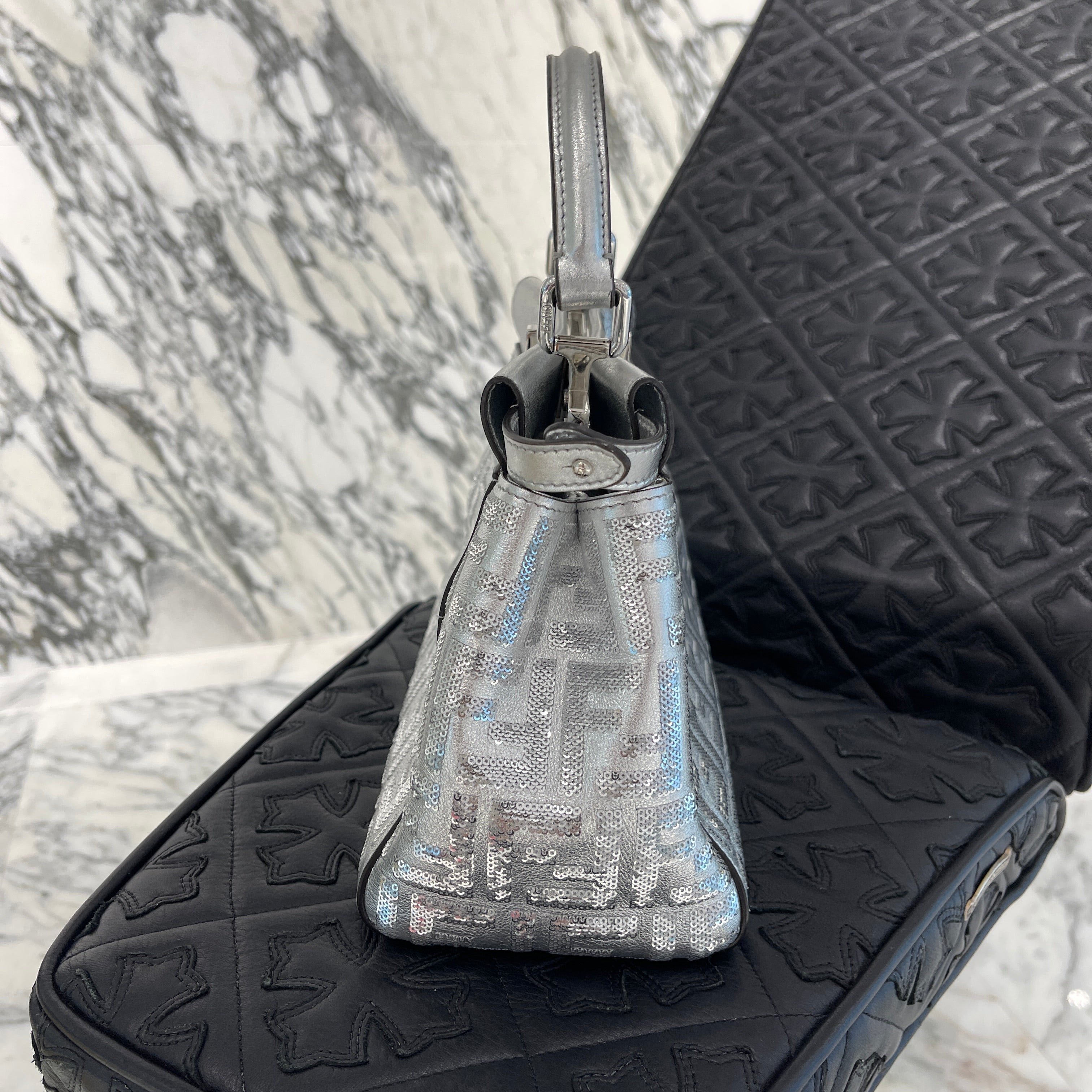 FENDI × Nicki Minaj 2019AW Sequins Mini Peekaboo Bag 8BN244