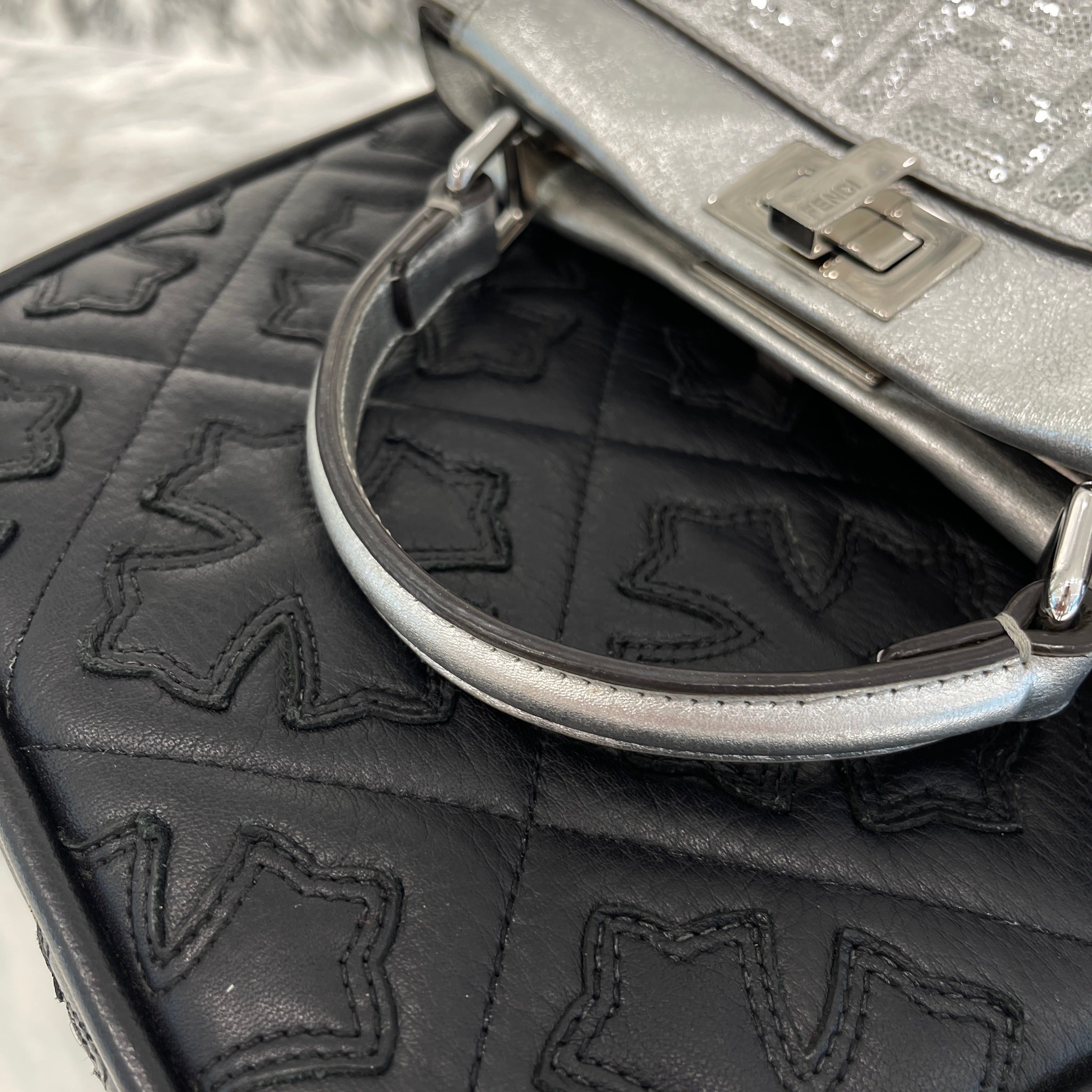 FENDI × Nicki Minaj 2019AW Sequins Mini Peekaboo Bag 8BN244 フェンディ × ニッキーミナージュ スパンコール ミニピーカブー バッグ