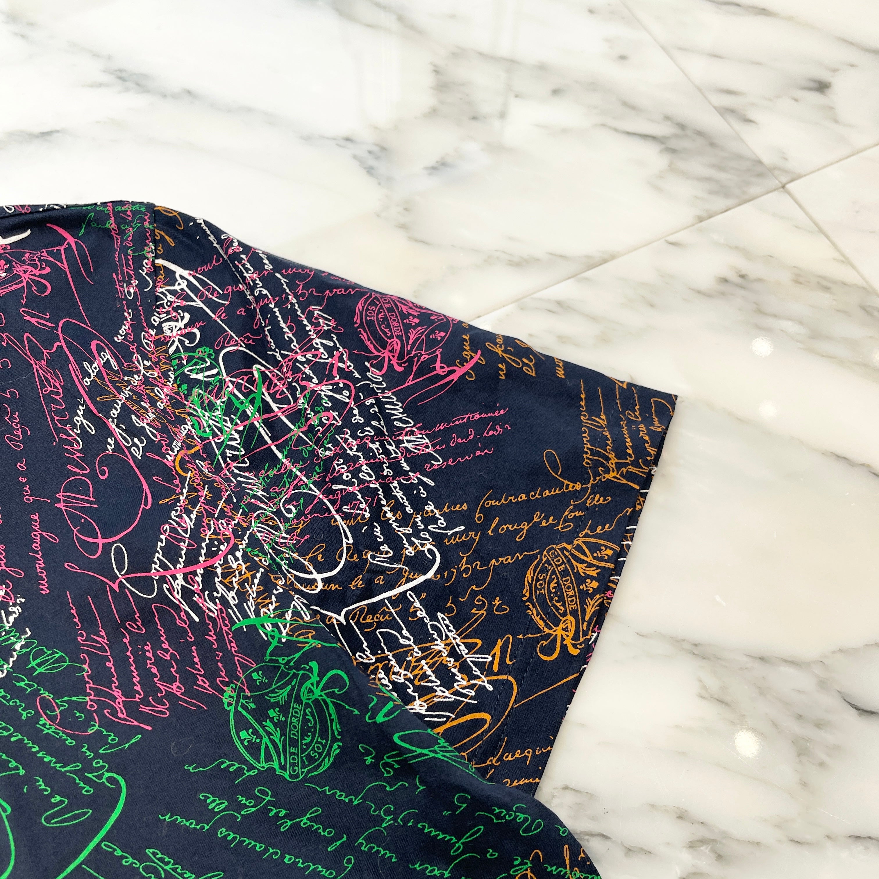 Berluti 2020SS Scritto Cotton Tee R17JRS40JADV Size L ベルルッティ スクリット コットン Tシャツ サイズL