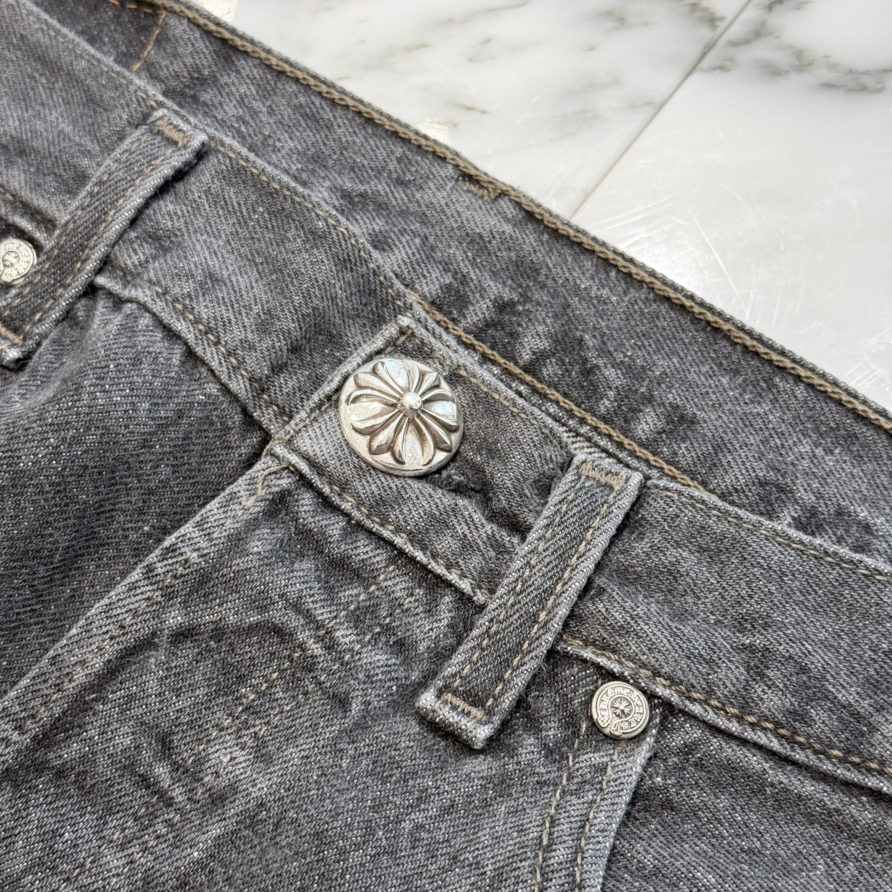 CHROME HEARTS × Levi's 501 VNTG CH Plus Cross Ball Button Denim Pants Size 31 クロムハーツ × リーバイス 501 CHプラス クロスボールボタン デニムパンツ サイズ31