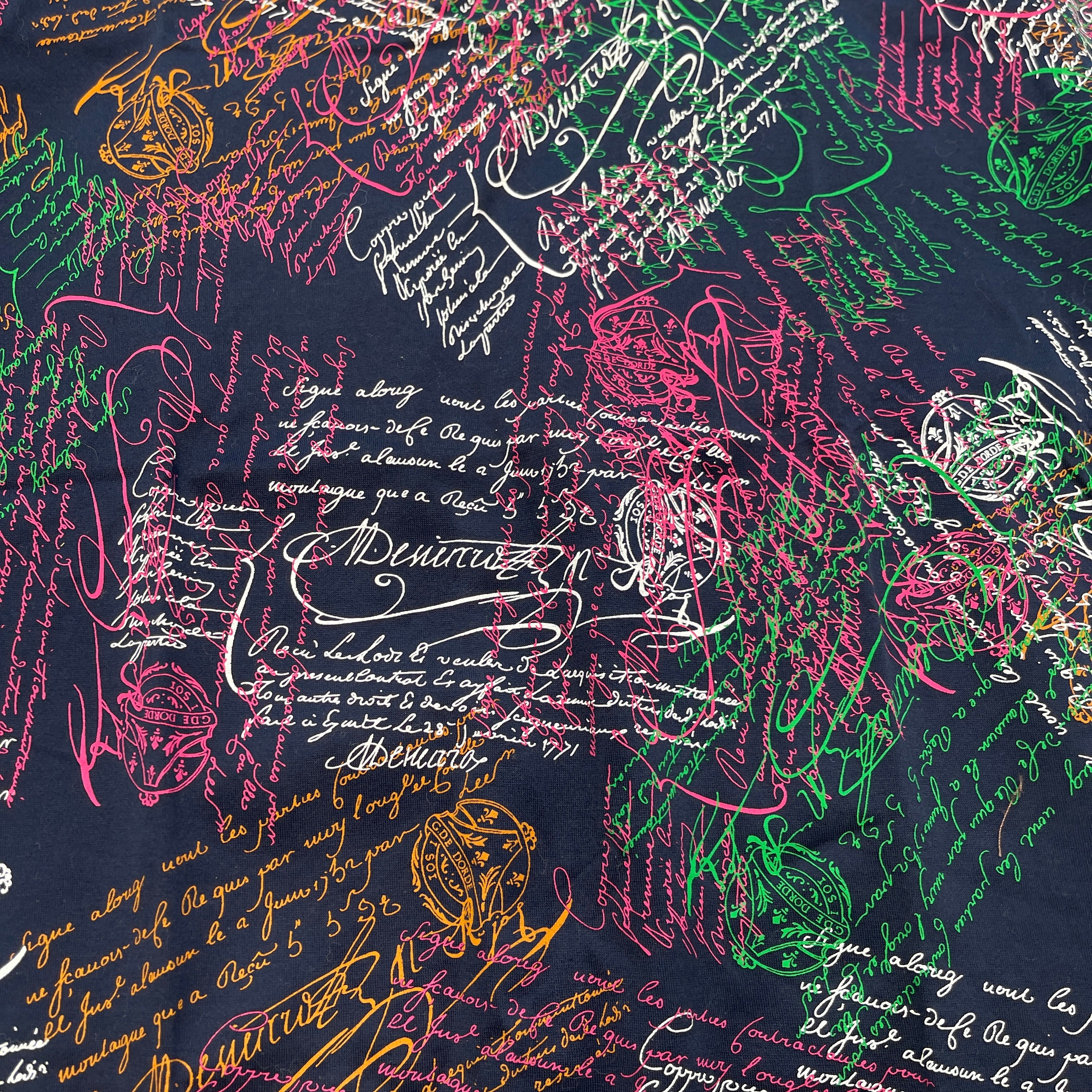 Berluti 2020SS Scritto Cotton Tee R17JRS40JADV Size L ベルルッティ スクリット コットン Tシャツ サイズL