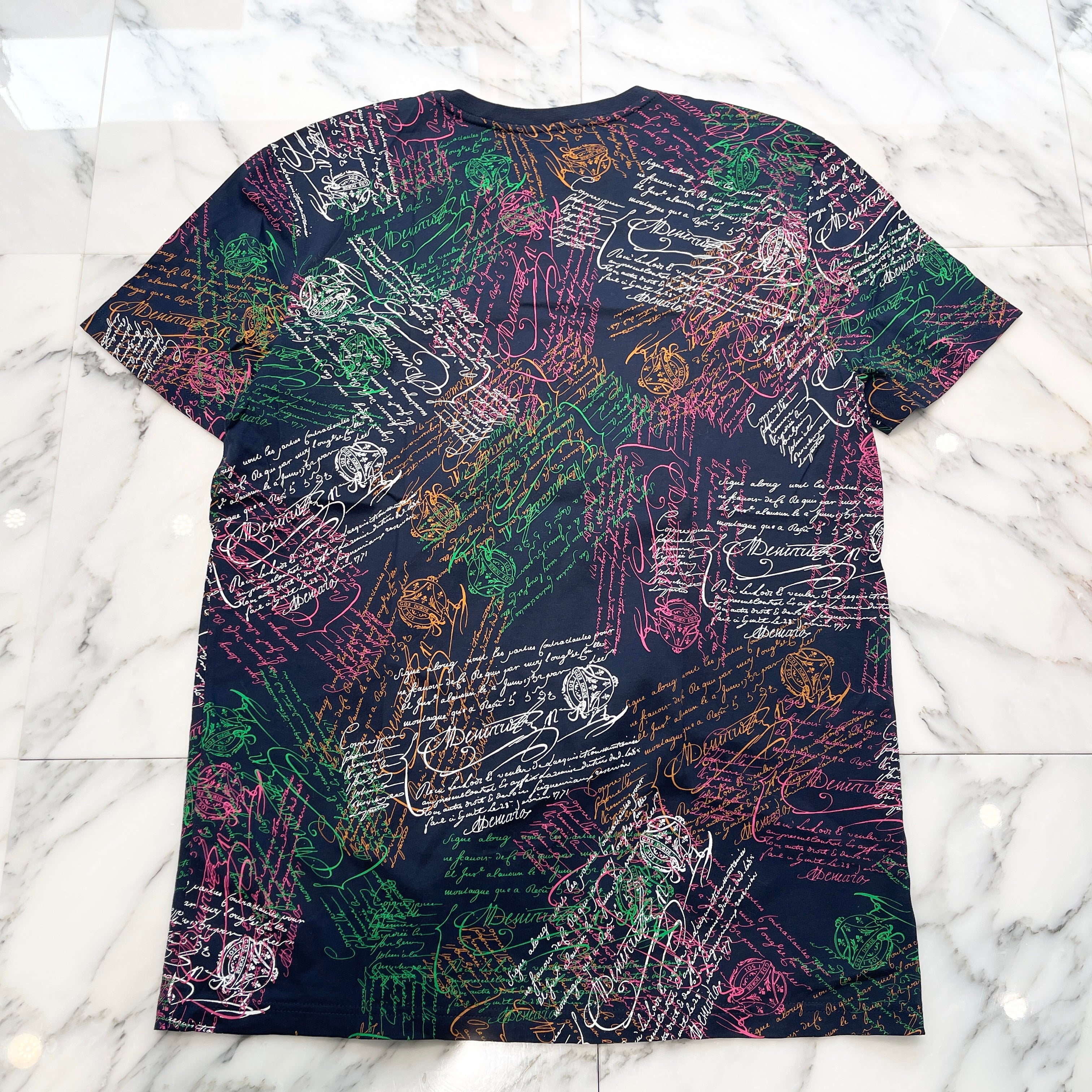 Berluti 2020SS Scritto Cotton Tee R17JRS40JADV Size L ベルルッティ スクリット コットン Tシャツ サイズL