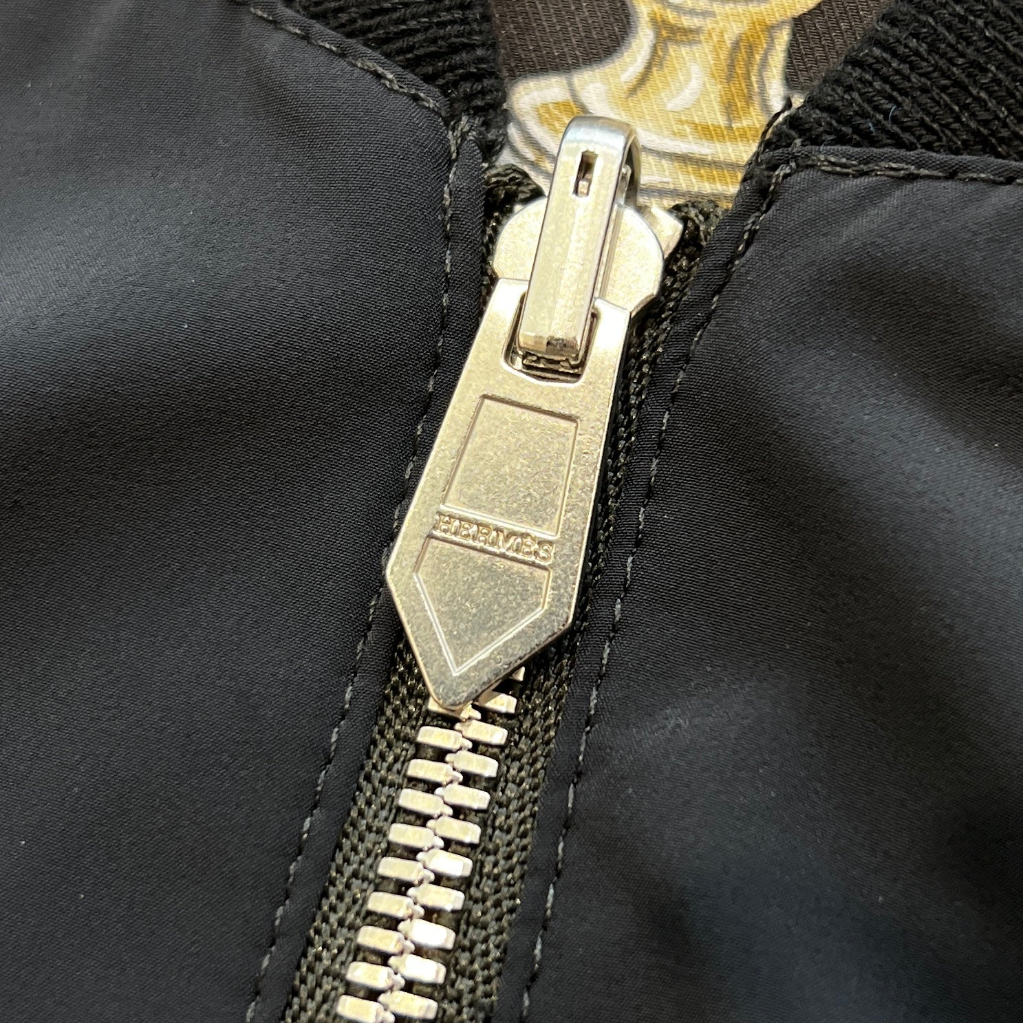 HERMES Etrier Reversible Rib Trim Blouson Size 46 エルメス エトリエ リバーシブル リブトリム ブルゾン サイズ46