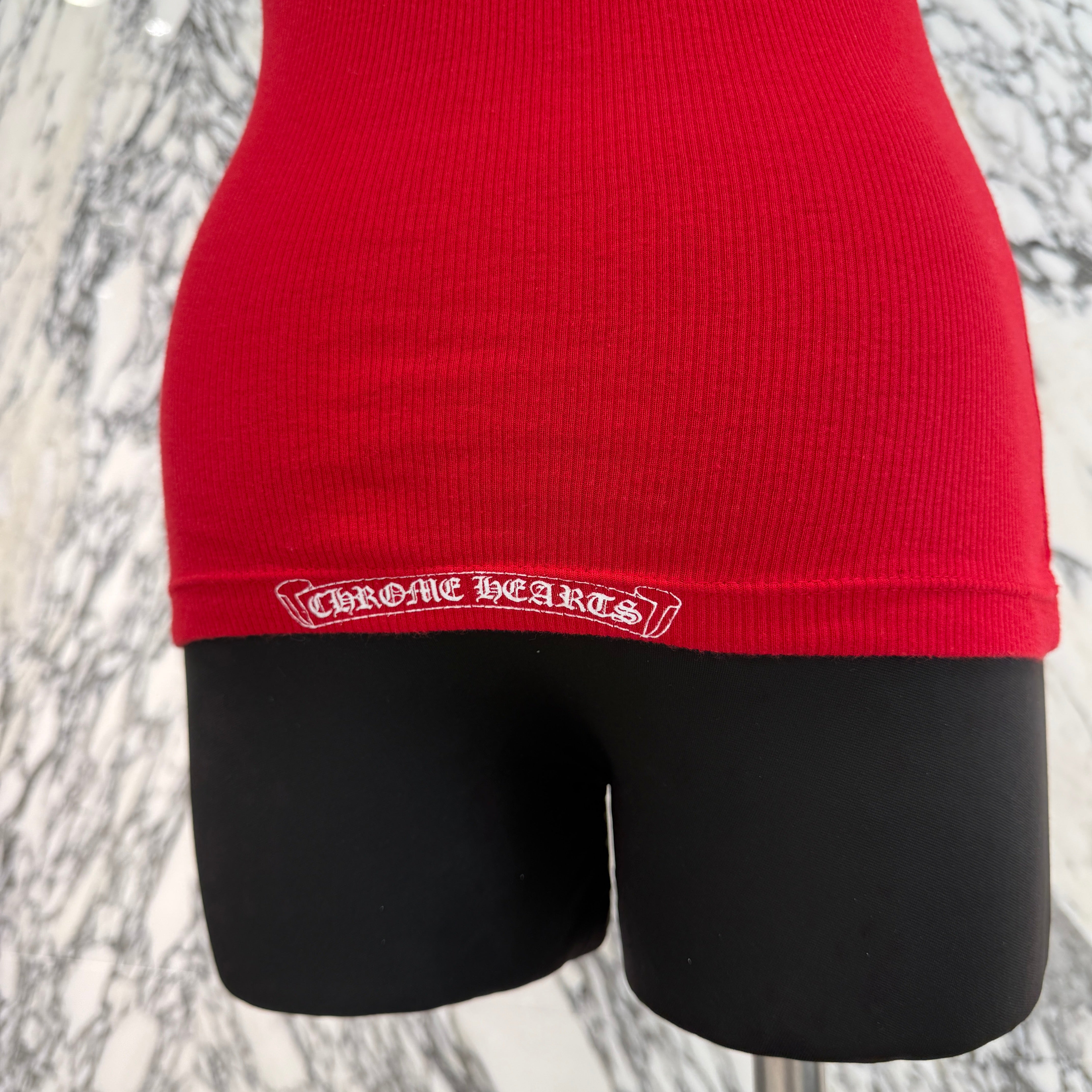 CHROME HEARTS CH Cross Side Vertical Logo Fuck You Tank Top Size M クロムハーツ CHクロス サイド ヴァーティカルロゴ ファックユー タンクトップ サイズM