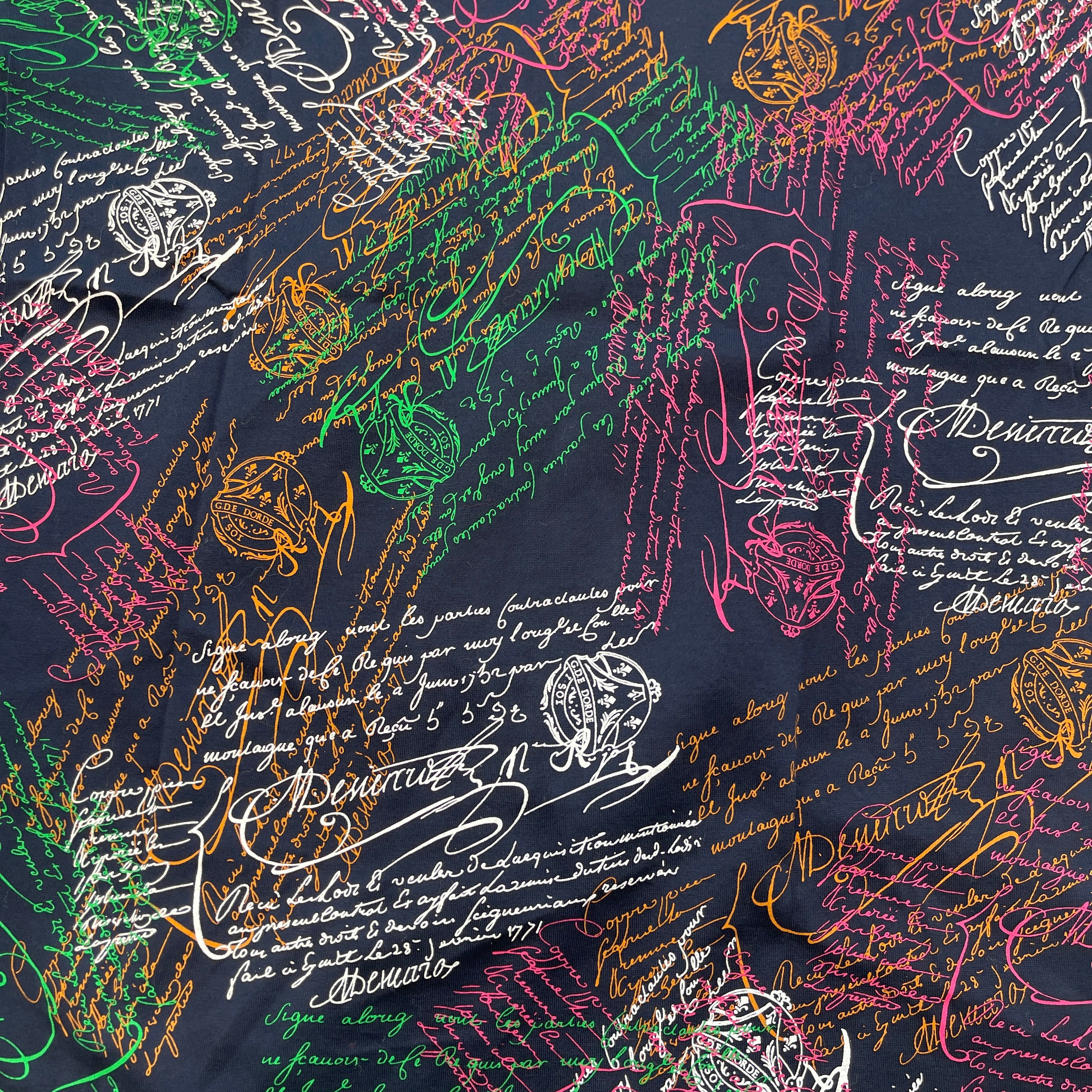 Berluti 2020SS Scritto Cotton Tee R17JRS40JADV Size L ベルルッティ スクリット コットン Tシャツ サイズL