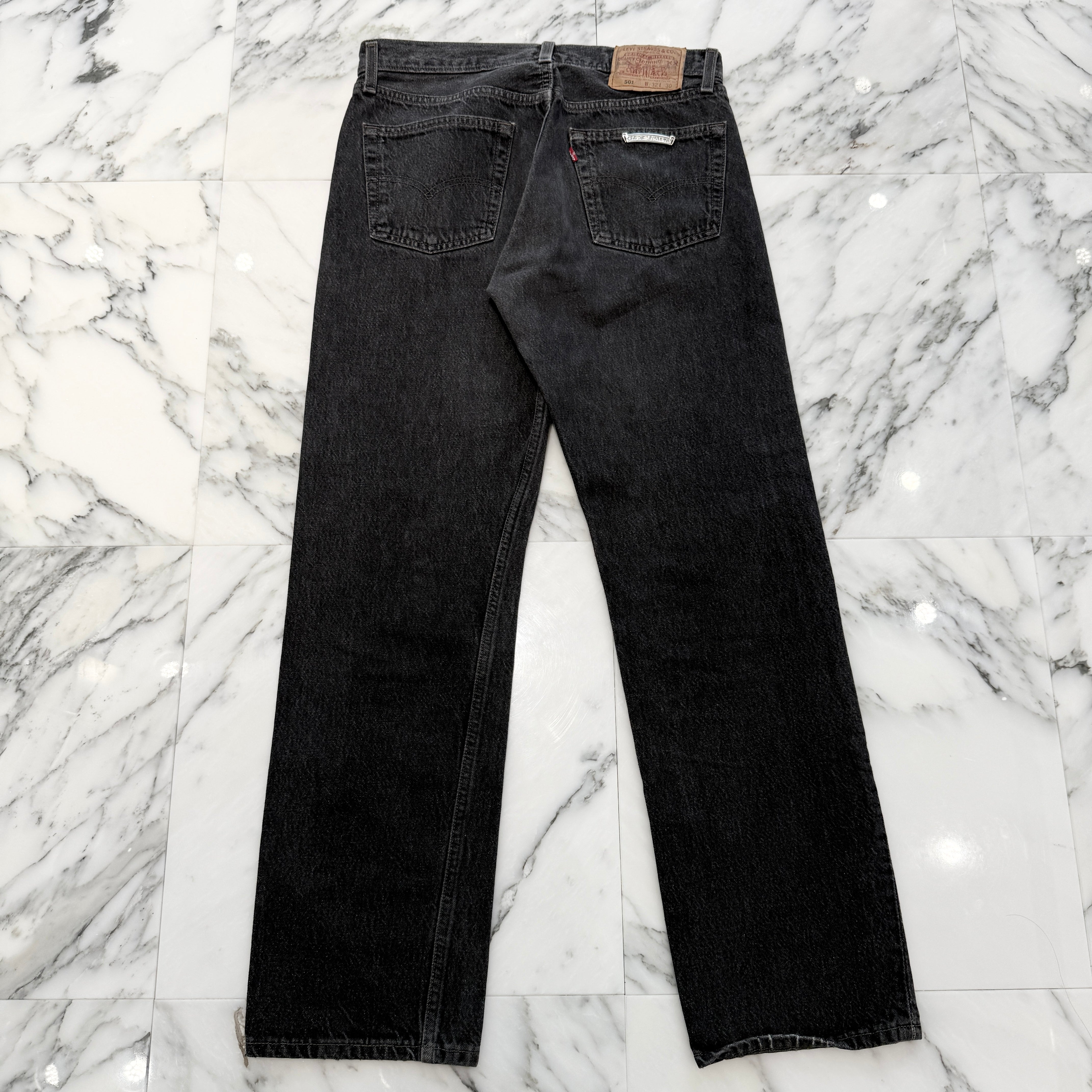 CHROME HEARTS × Levi's 501 VNTG CH Plus Cross Ball Button Denim Pants Size 31 クロムハーツ × リーバイス 501 CHプラス クロスボールボタン デニムパンツ サイズ31
