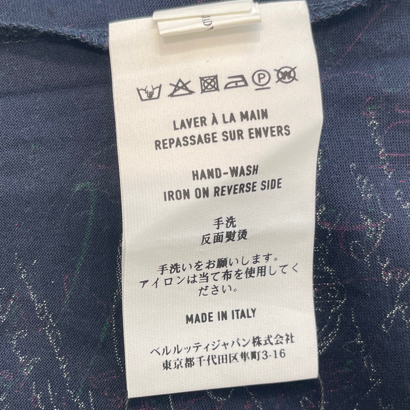 Berluti 2020SS Scritto Cotton Tee R17JRS40JADV Size L ベルルッティ スクリット コットン Tシャツ サイズL