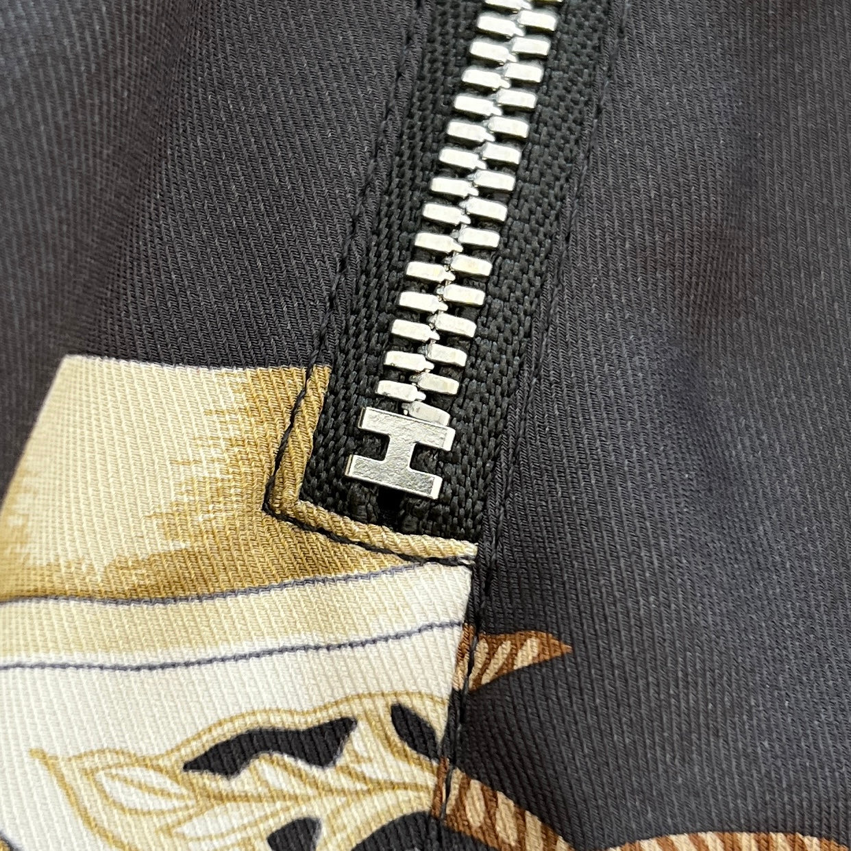 HERMES Etrier Reversible Rib Trim Blouson Size 46 エルメス エトリエ リバーシブル リブトリム ブルゾン サイズ46