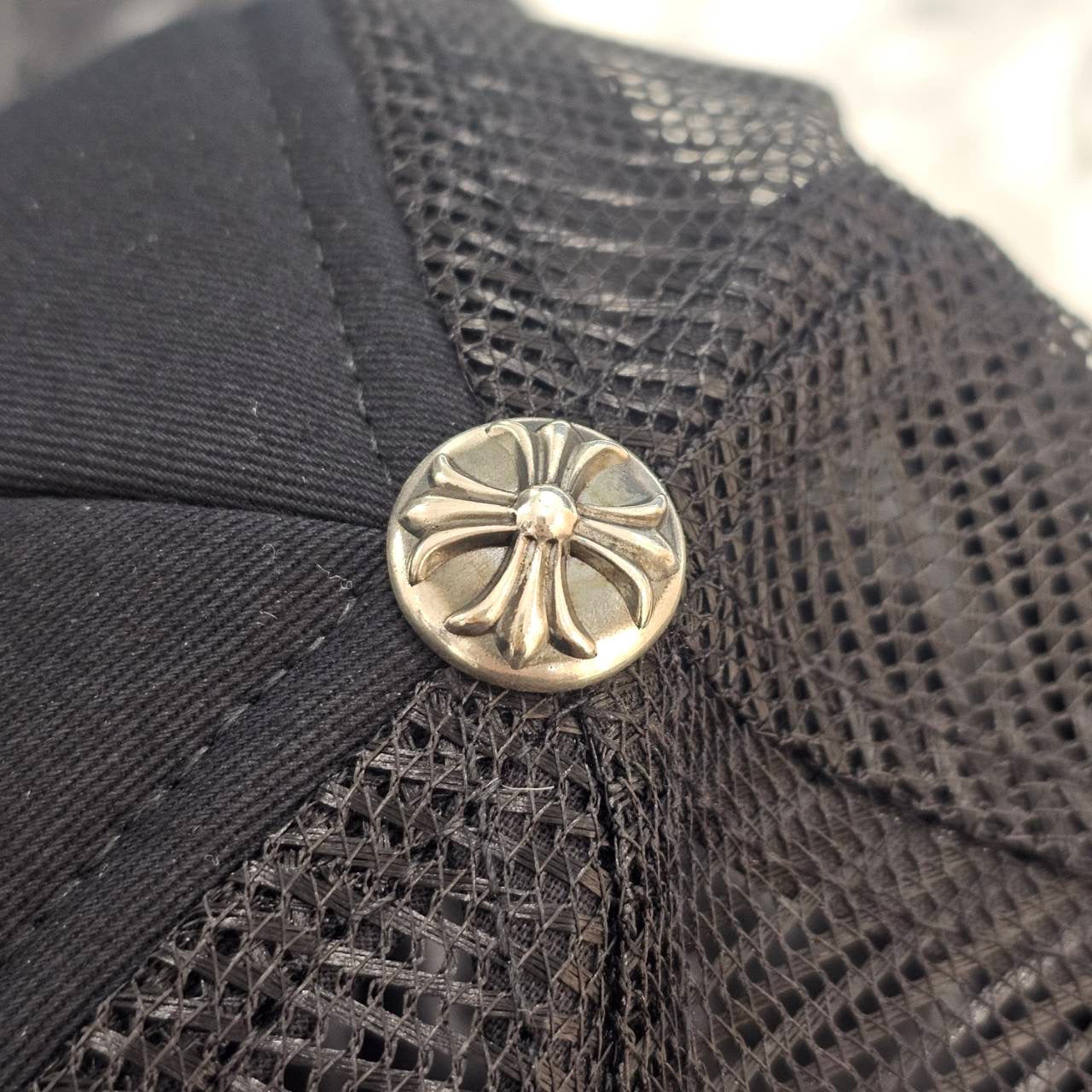 CHROME HEARTS 2025AW Triple Cross Harako Leather Patch Trucker Cap ONE SIZE (51-61) クロムハーツ トリプルクロス ハラコレザー パッチトラッカーキャップ サイズONE SIZE (51-61)