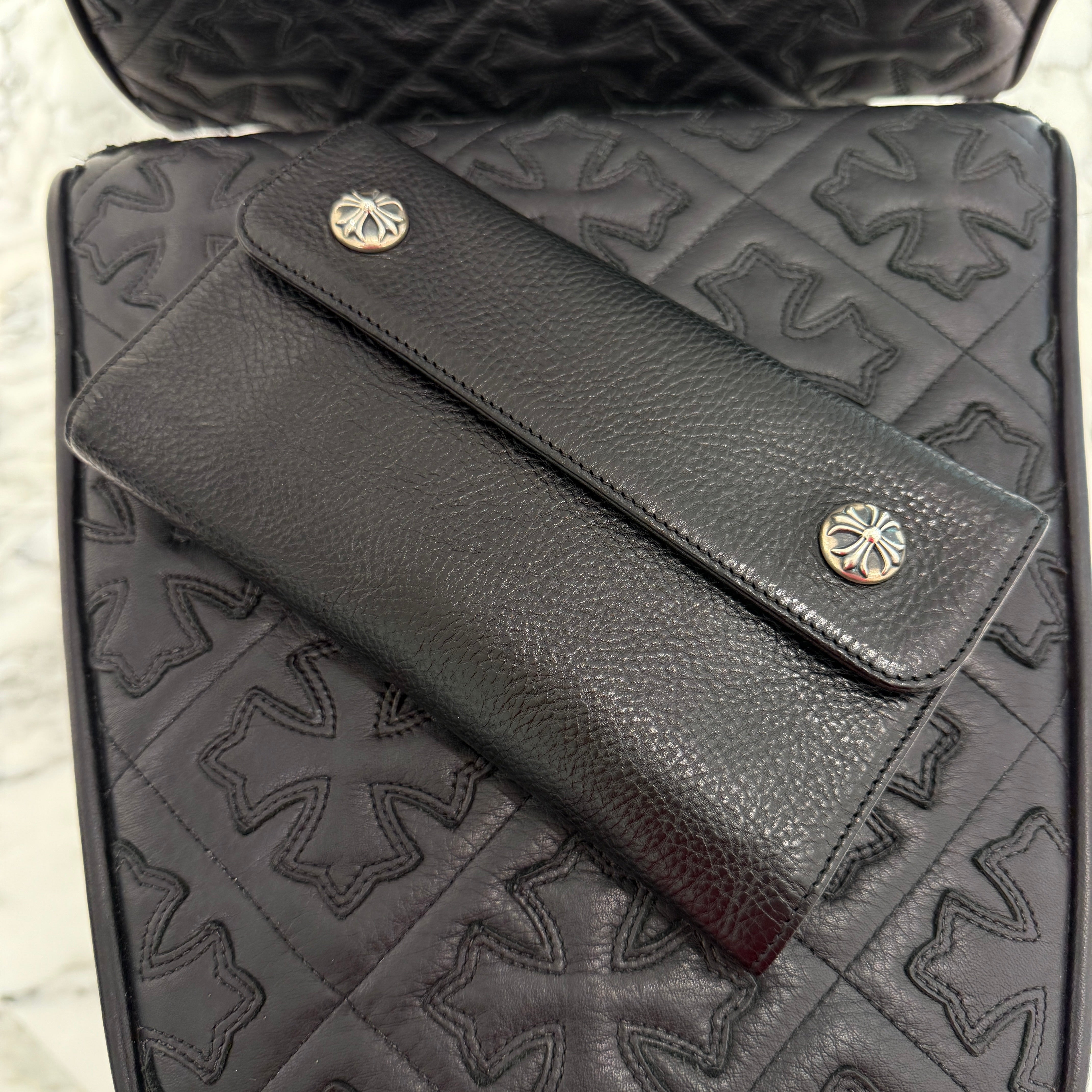 CHROME HEARTS Wave Cross Ball Wallet クロムハーツ ウェーブ クロスボール ウォレット