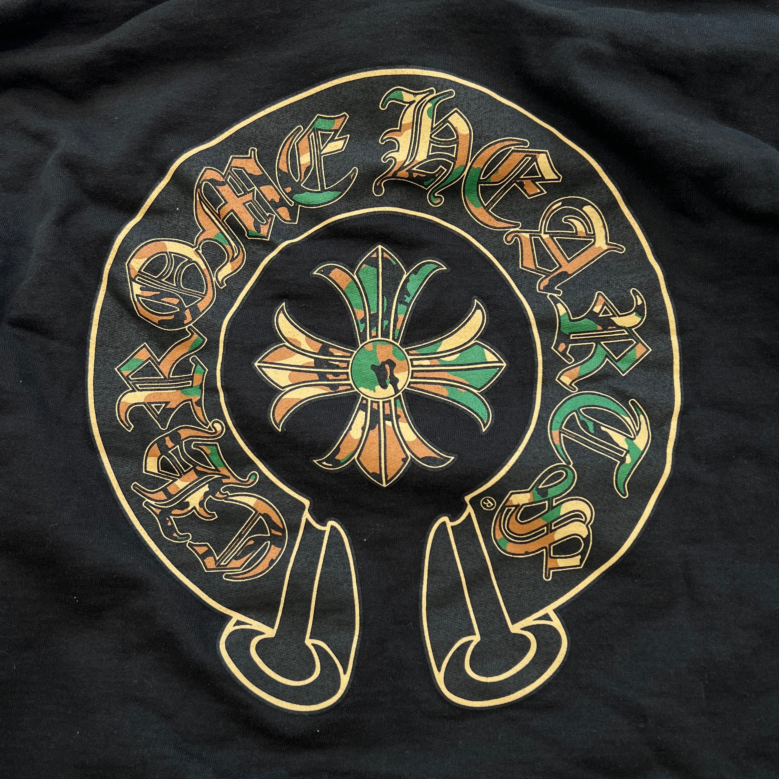 CHROME HEARTS Camo Horseshoe Zip Up Hoodie Size S クロムハーツ カモ ホースシュー ジップアップ フーディー サイズS