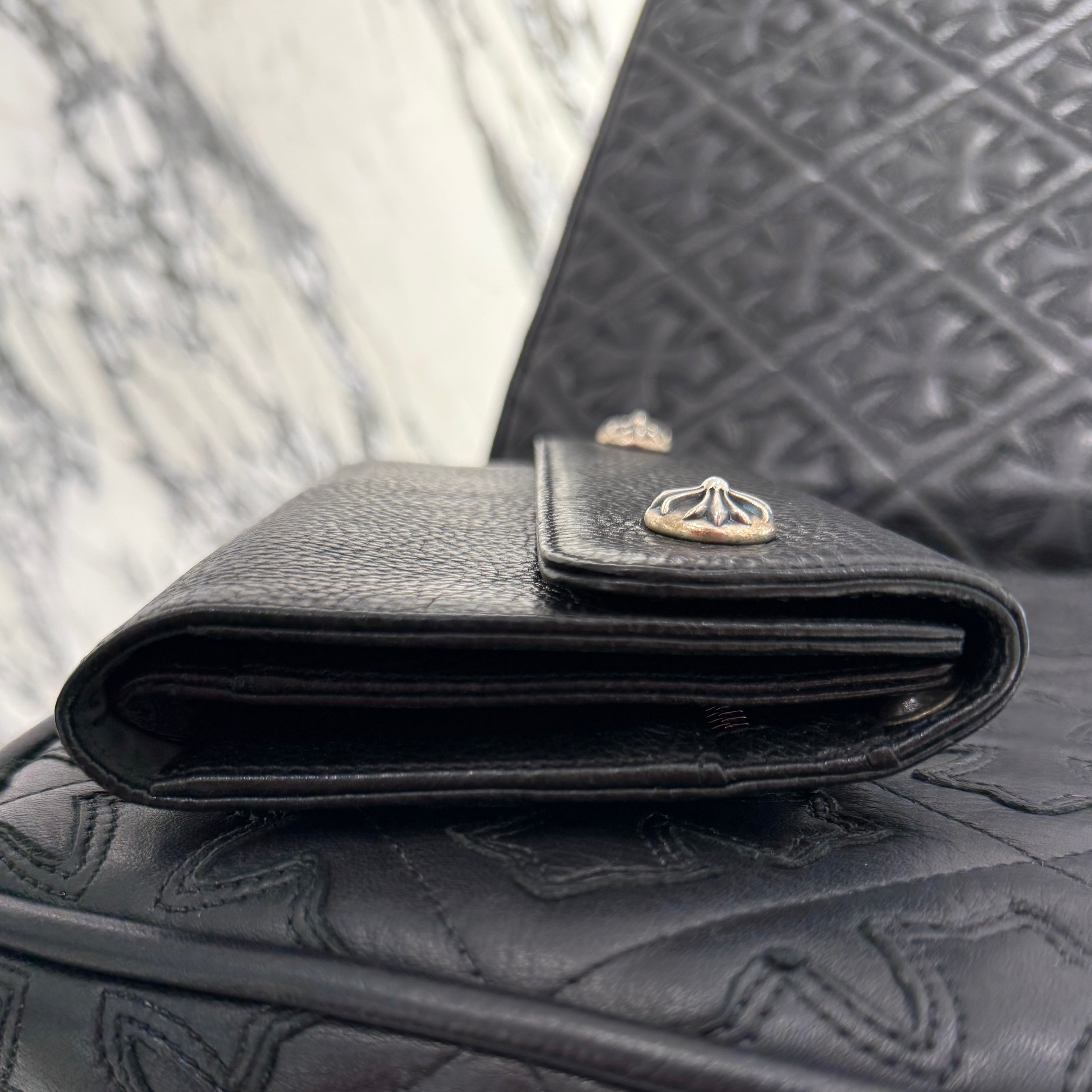 CHROME HEARTS Wave Cross Ball Wallet クロムハーツ ウェーブ クロスボール ウォレット