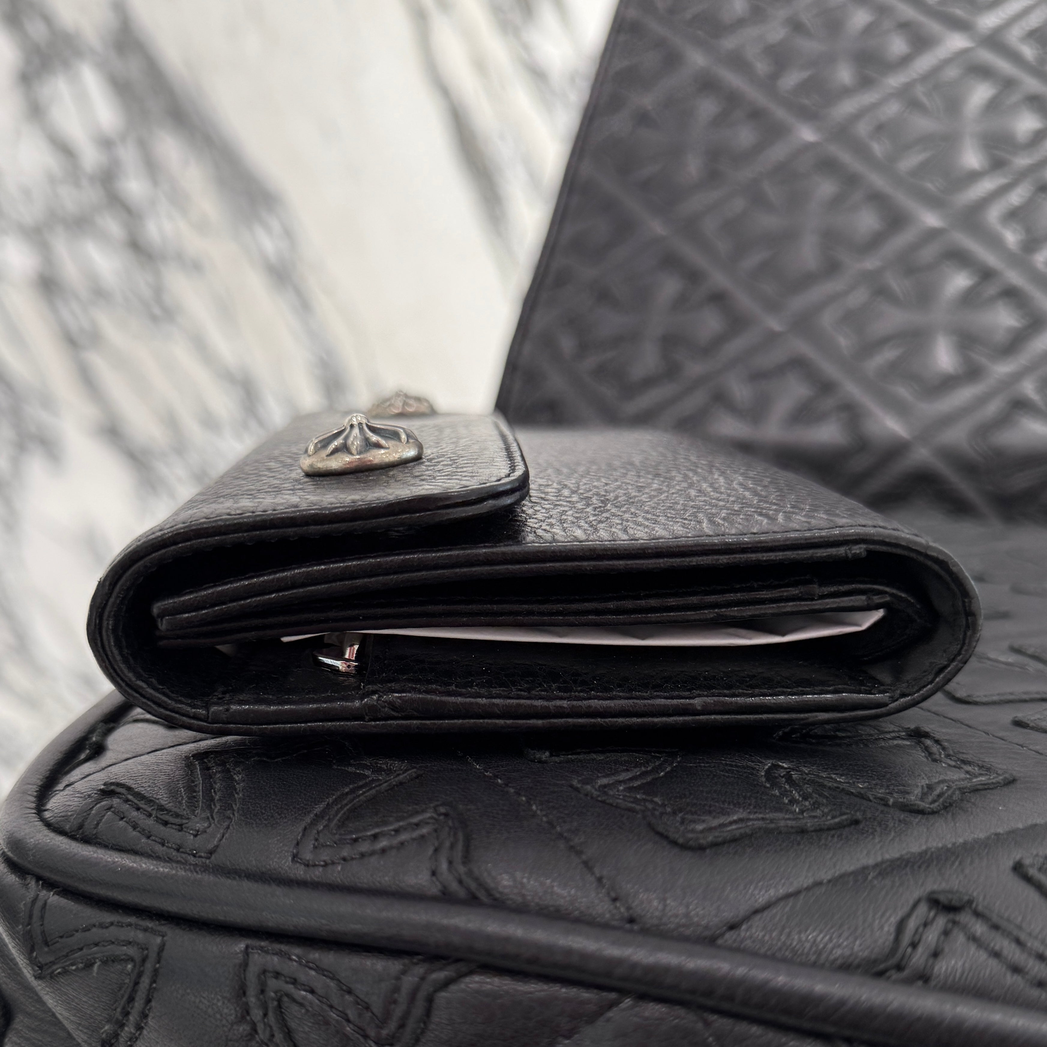 CHROME HEARTS Wave Cross Ball Wallet クロムハーツ ウェーブ クロスボール ウォレット