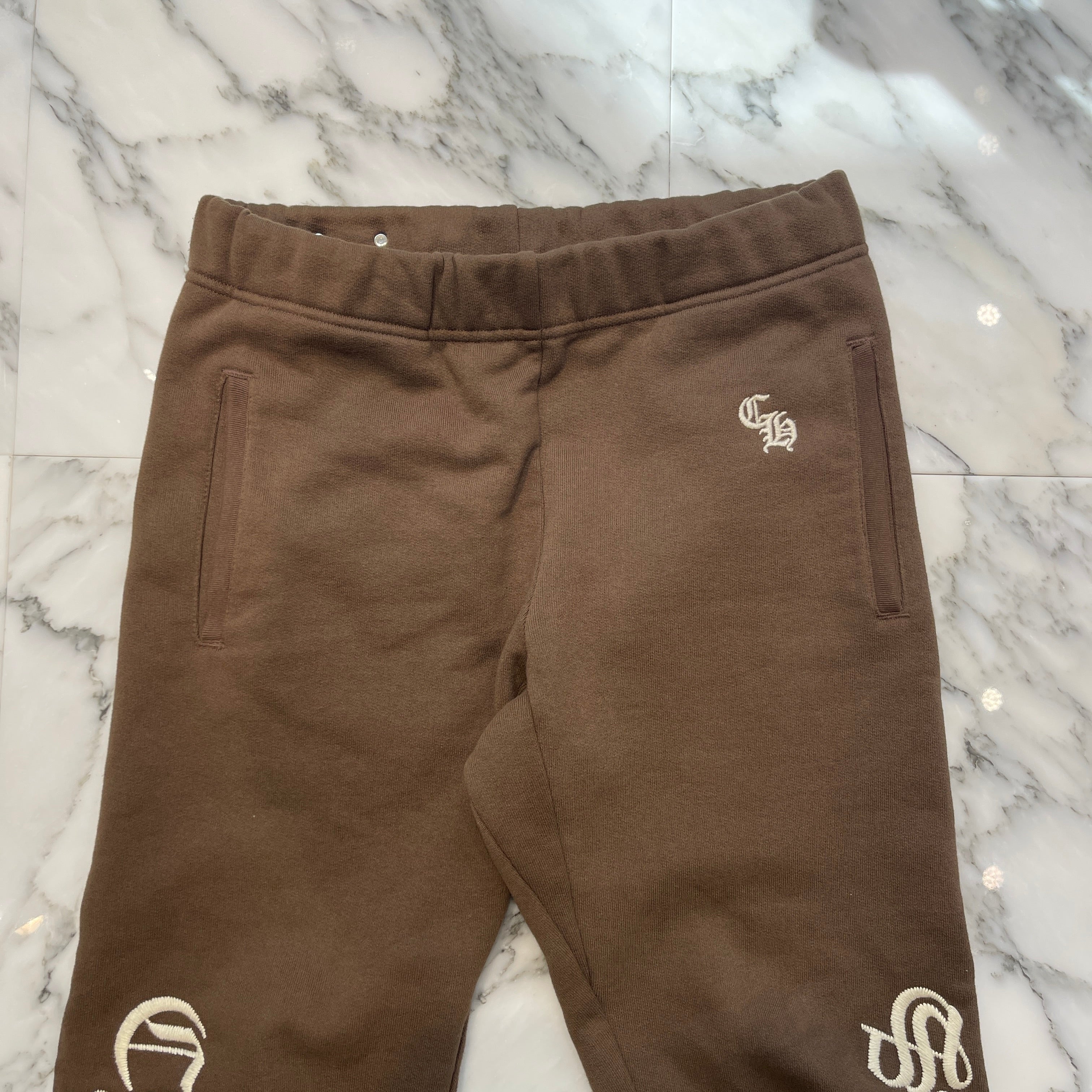 CHROME HEARTS SLO RIDE Logo Embroidery Sweat Long Pants Size S クロムハーツ スローライド ロゴ刺繍 スウェットロングパンツ サイズS