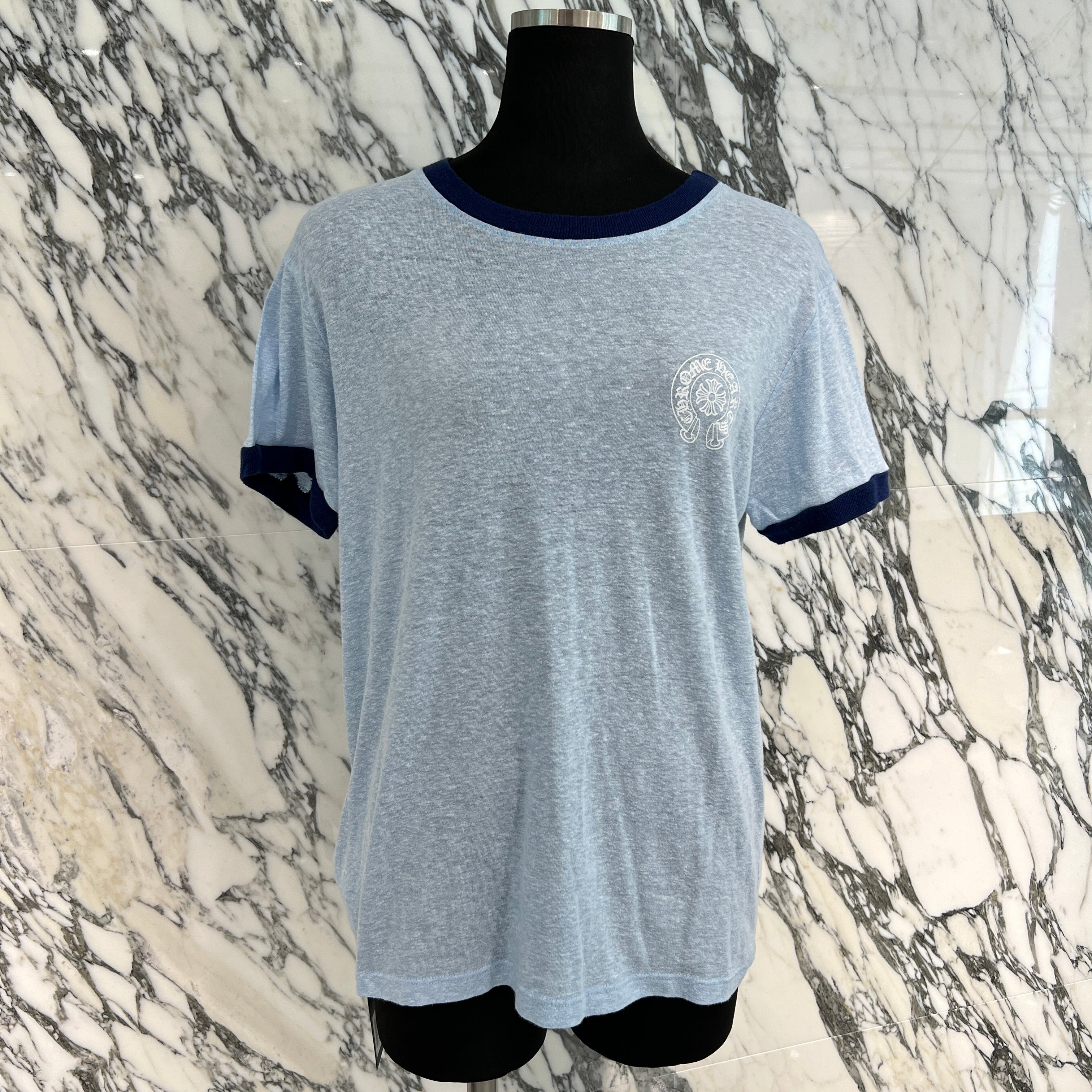 CHROME HEARTS Back Scroll Ringer Tee Size M クロムハーツ バックスクロール リンガー Tシャツ サイズM