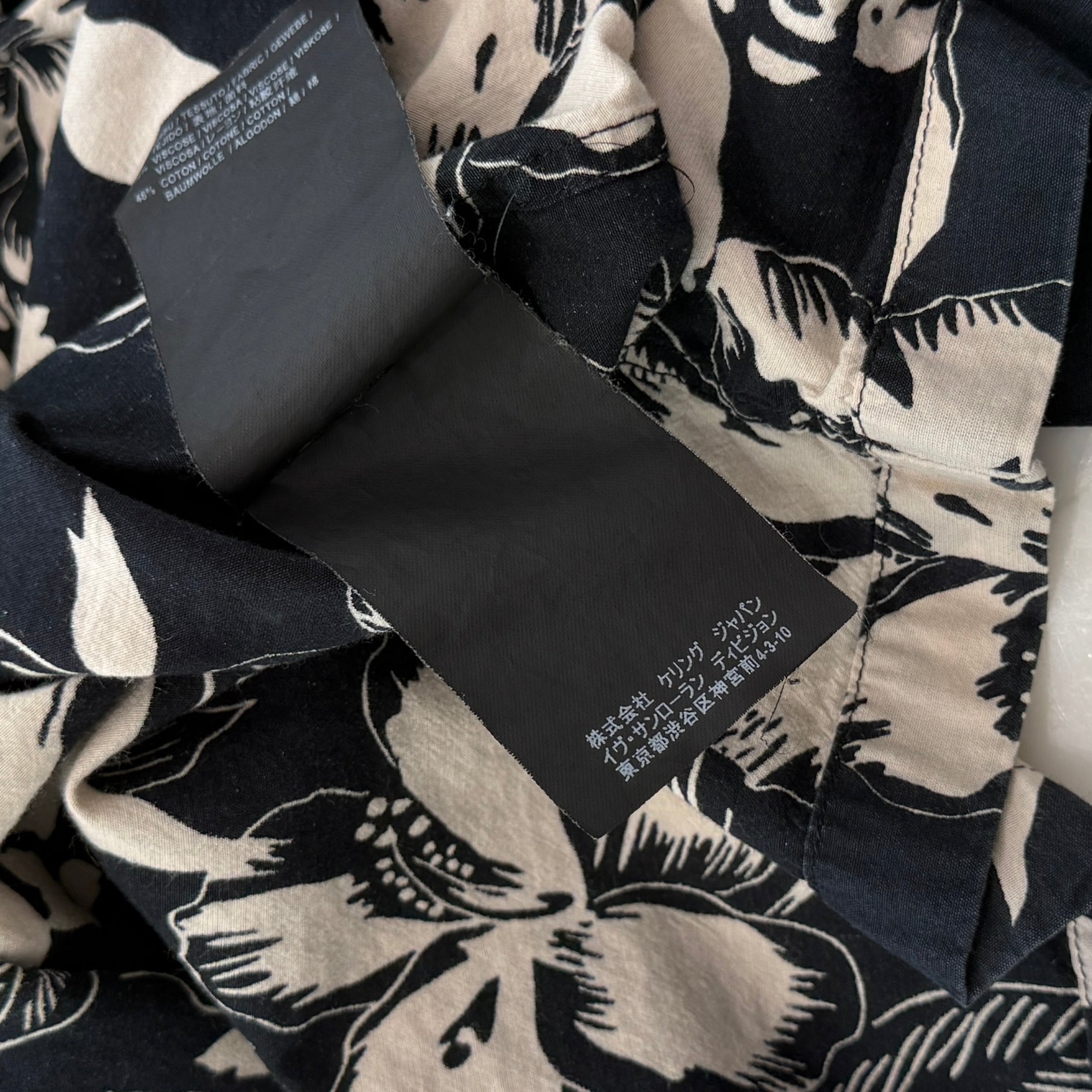 SAINT LAURENT PARIS 2016SS Classic Hawaiian Short Sleeve Shirt 415167 Y316P Size 38 サンローランパリ クラッシック ハワイアン ショートスリーブ シャツ サイズ38