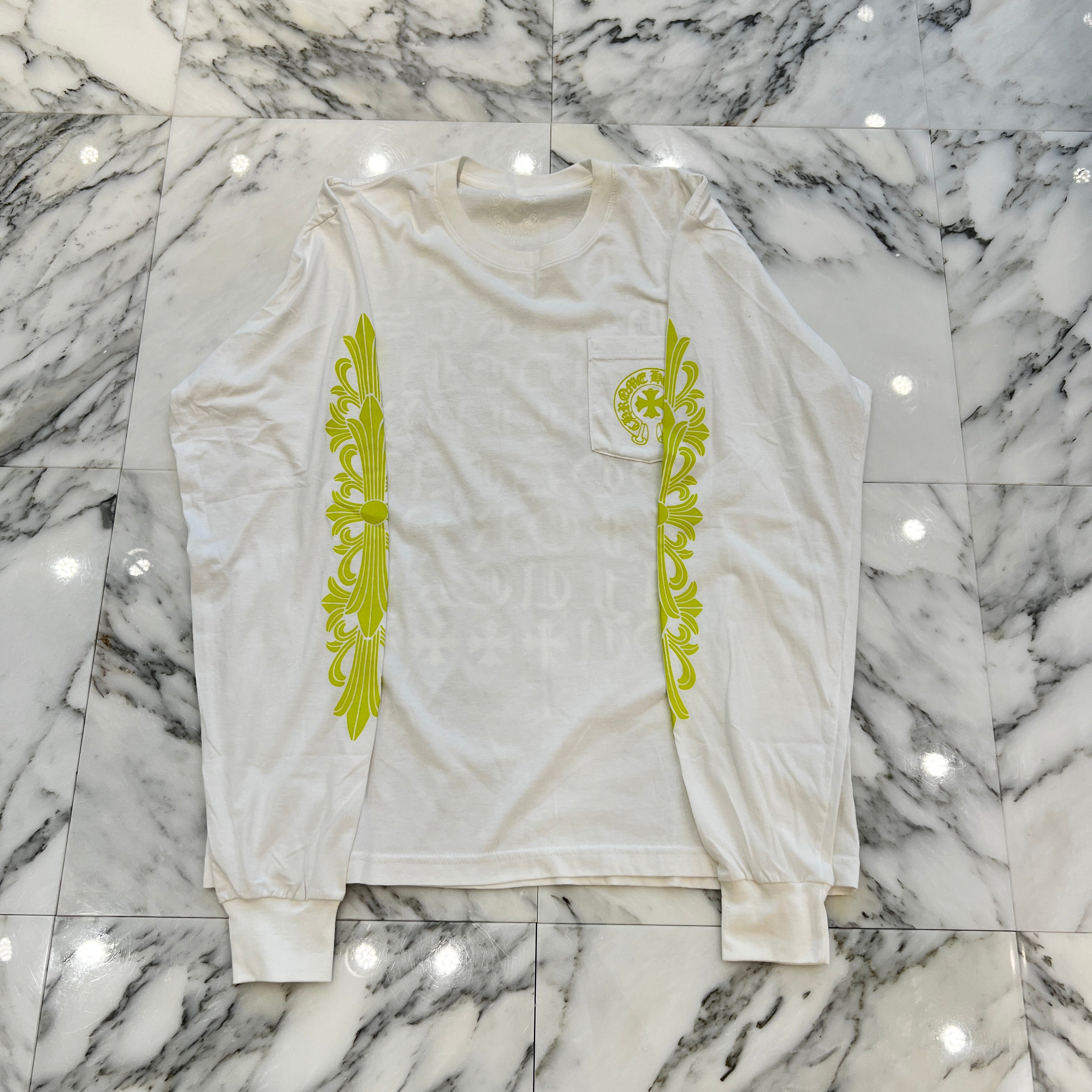 CHROME HEARTS Made In Hollywood Vertical Logo Long Sleeve Tee Size L クロムハーツ メイドインハリウッド ヴァーティカルロゴ ロングスリーブTシャツ サイズL