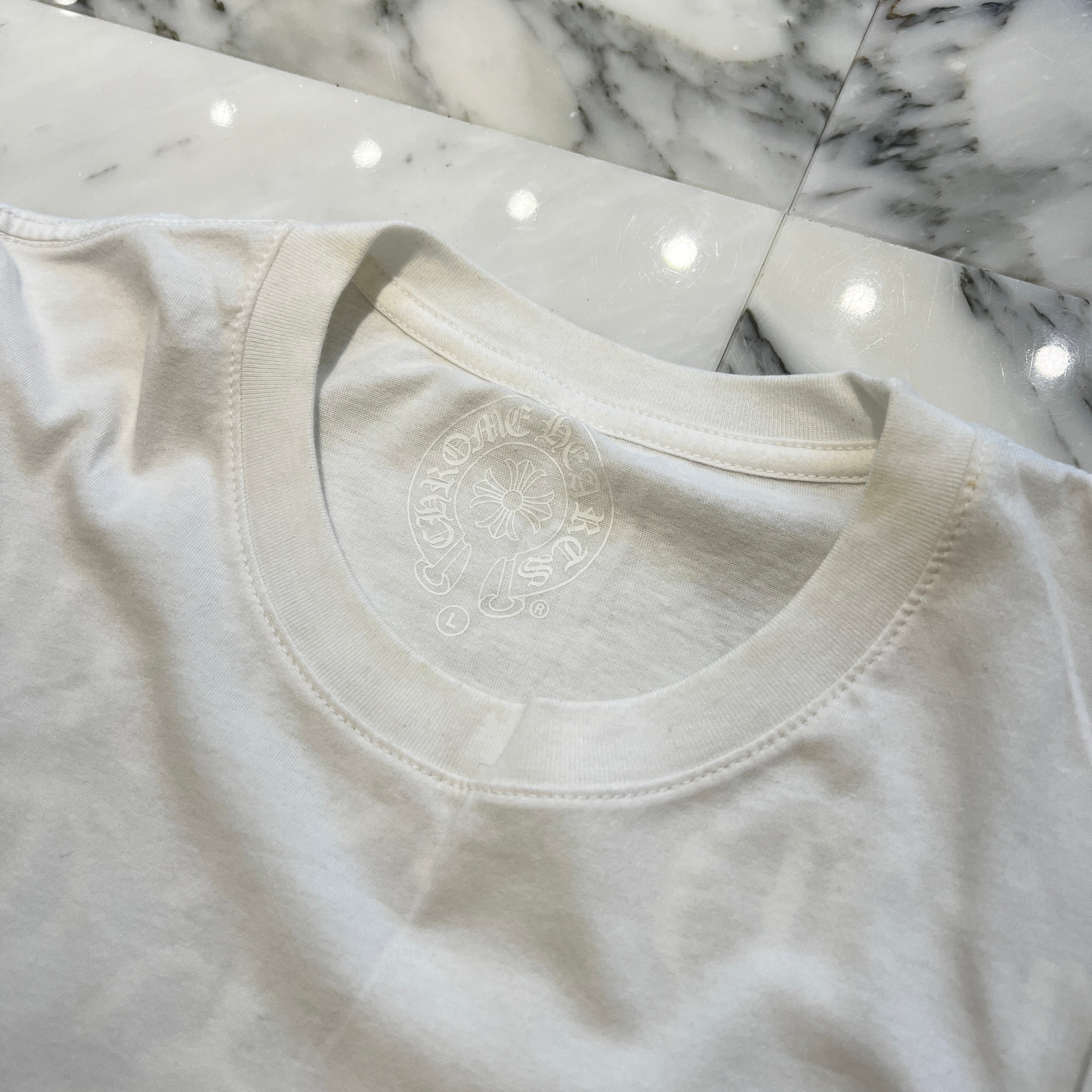 CHROME HEARTS Made In Hollywood Vertical Logo Long Sleeve Tee Size L クロムハーツ メイドインハリウッド ヴァーティカルロゴ ロングスリーブTシャツ サイズL