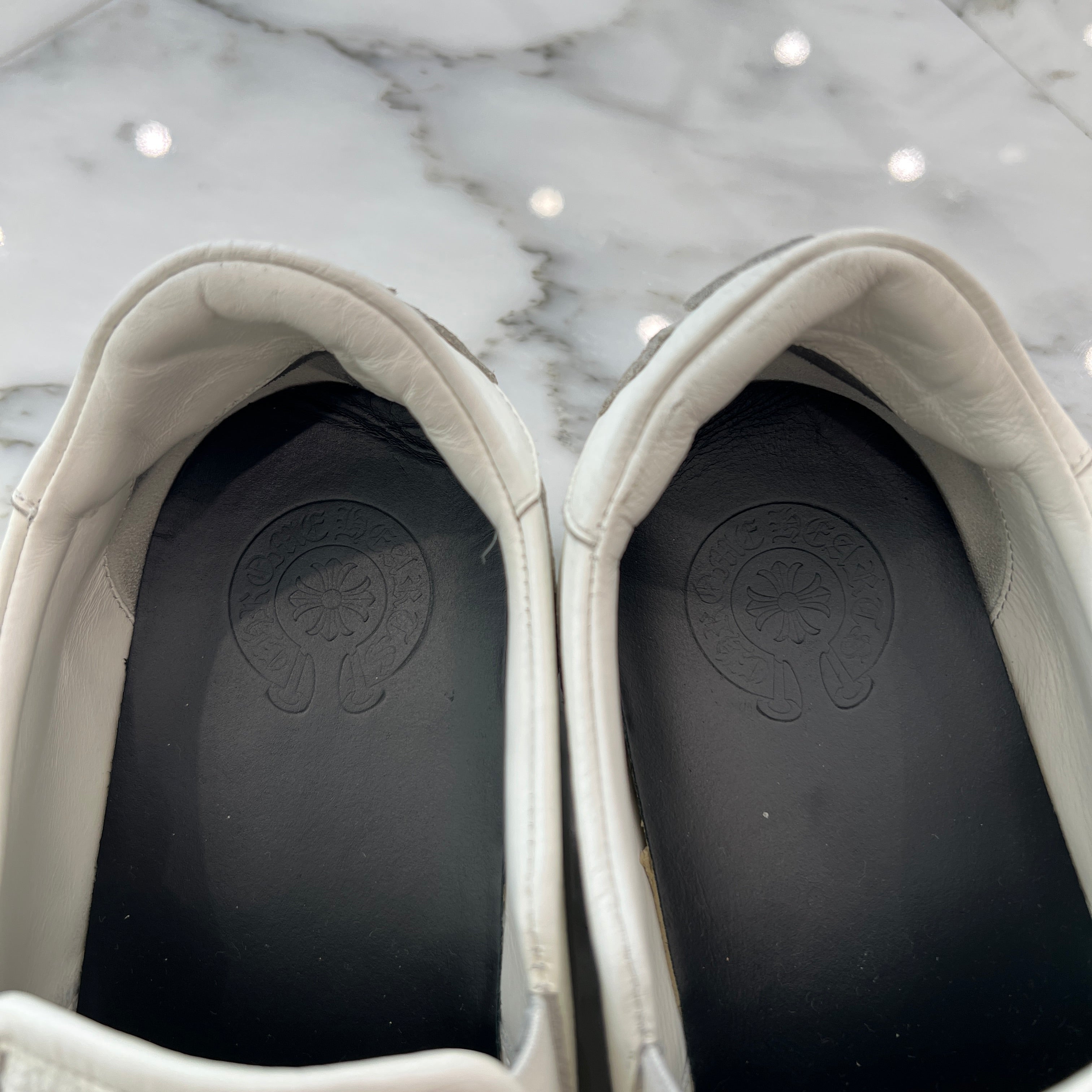 CHROME HEARTS CH Plus Leather Patch Dagger Slip On Size 43 クロムハーツ CHプラス レザーパッチ ダガー スリッポン サイズ43