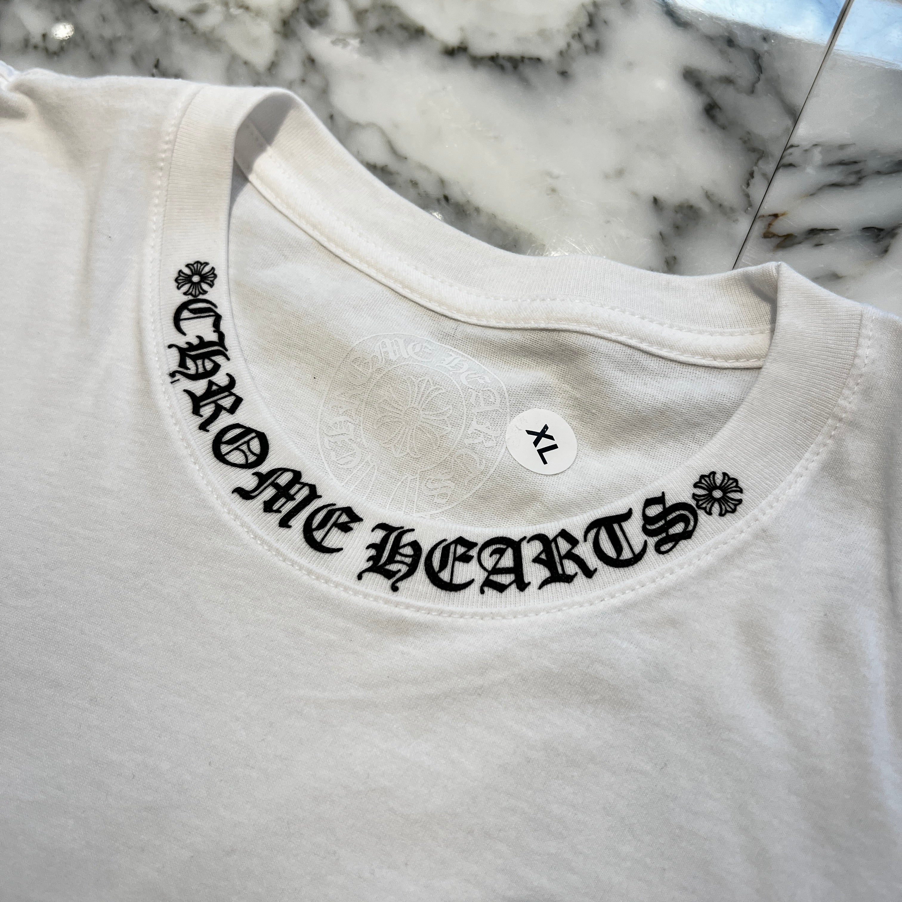 CHROME HEARTS Neck Logo Long Sleeve Tee Size XL クロムハーツ ネックロゴ ロングスリーブTシャツ サイズXL