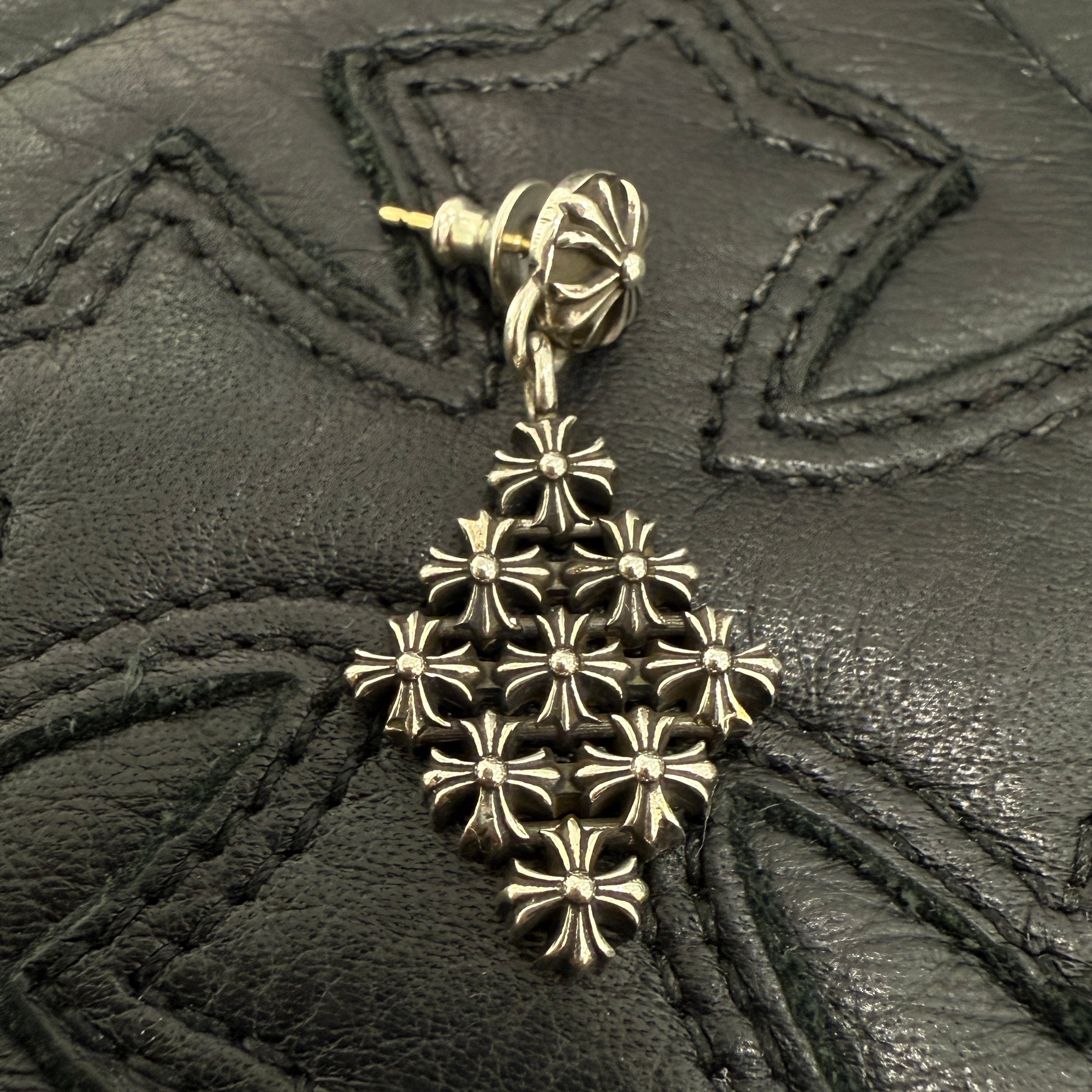 CHROME HEARTS Chain Maille CH Plus Earring クロムハーツ チェーンメイル CHプラス ピアス シルバー925