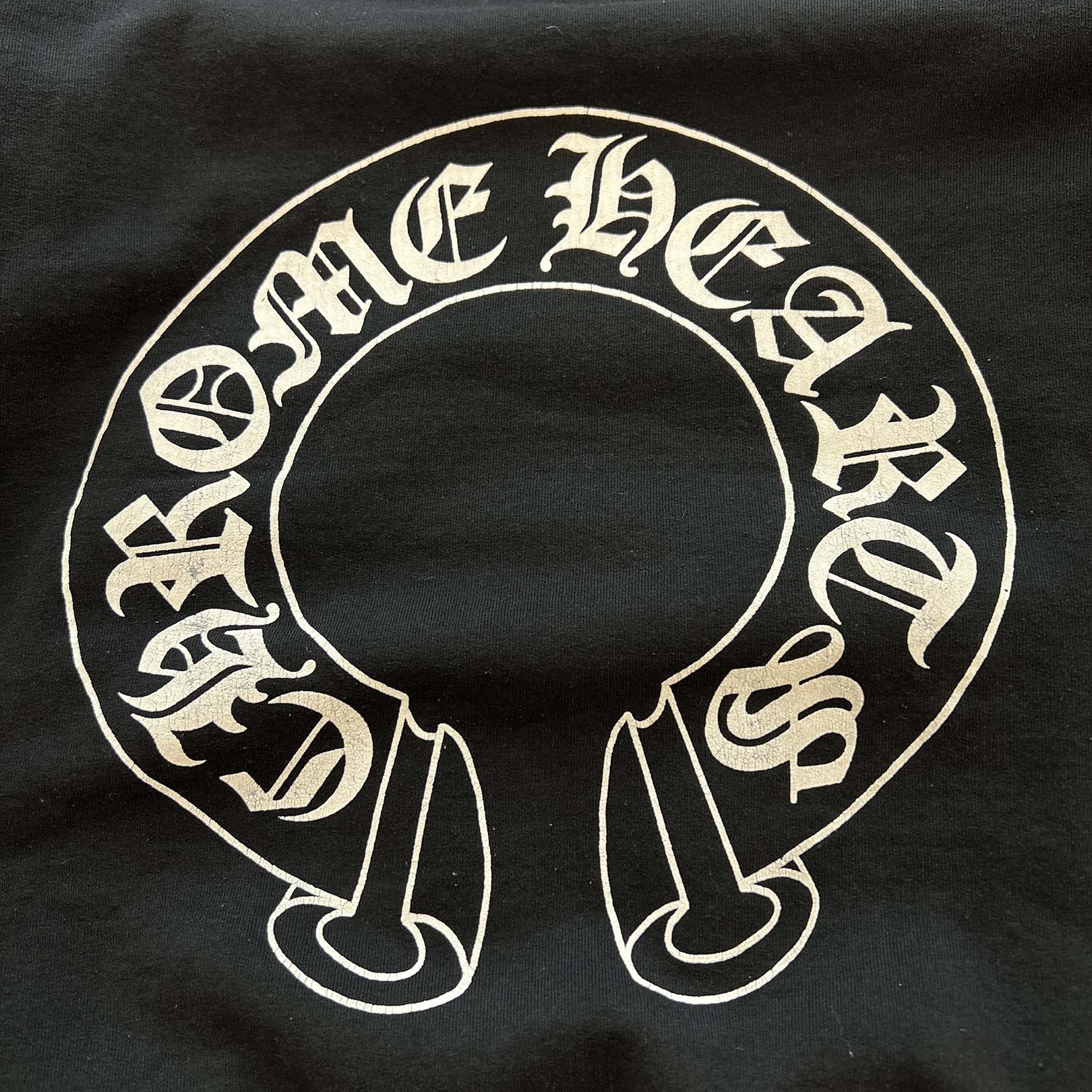 CHROME HEARTS OLD FUCK YOU Horseshoe Pullover Hoodie Size M クロム
