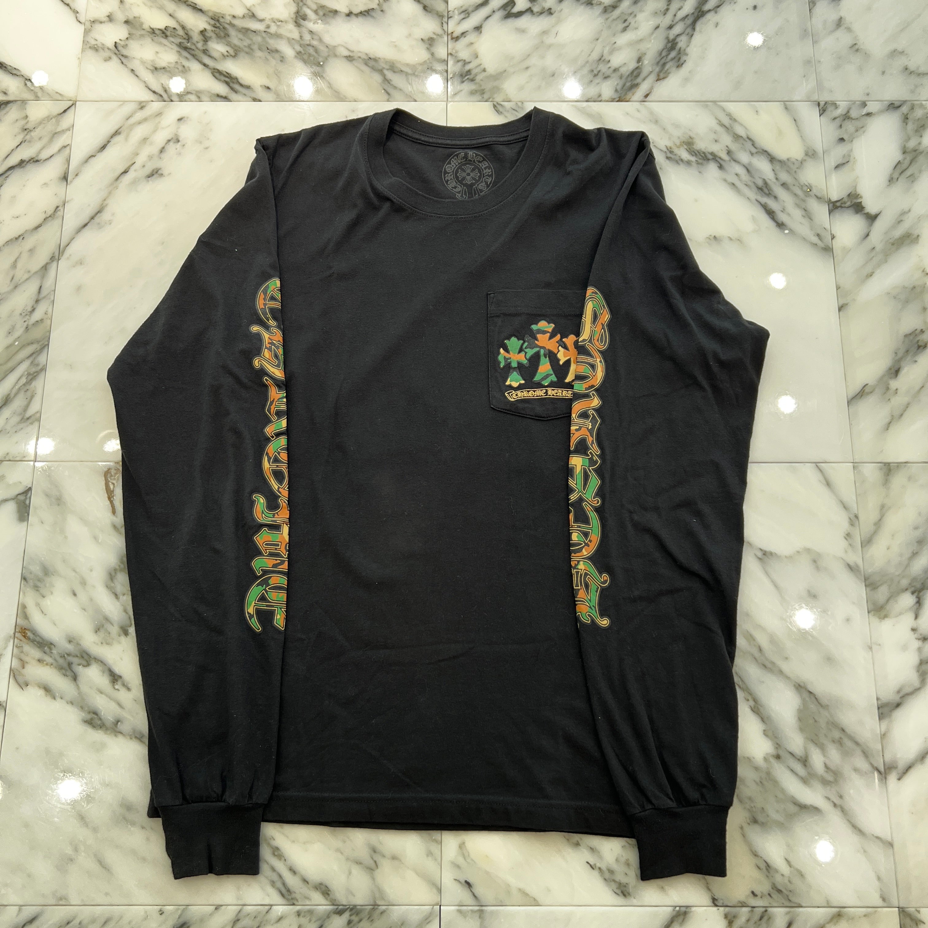 CHROME HEARTS Camo Horseshoe Long Sleeve Tee Size M クロムハ―ツ カモ ホースシュー ロングスリーブTシャツ サイズM