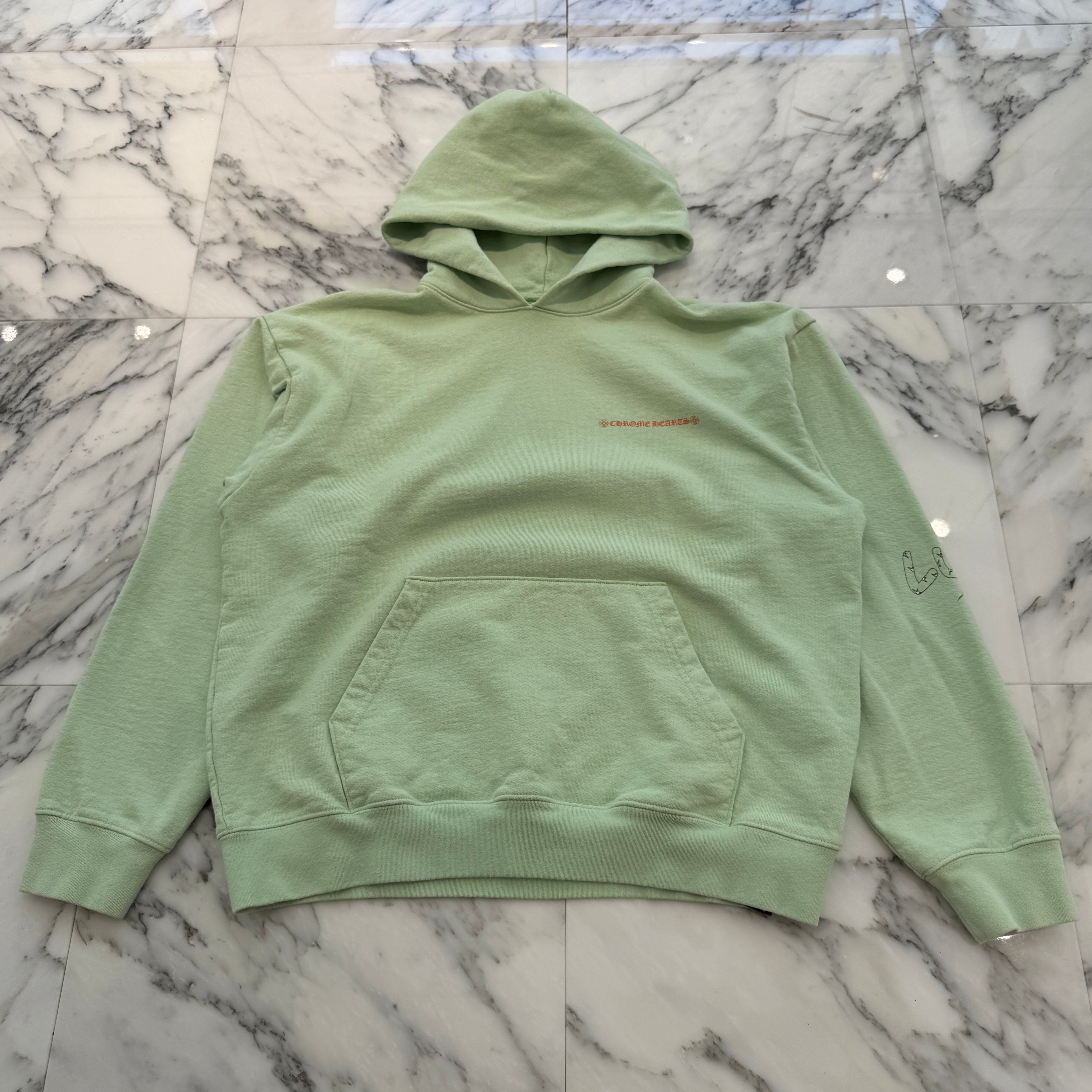 CHROME HEARTS × MATTY BOY PPO SEAFORM GRN Pullover Hoodie Size L クロムハーツ × マッティボーイ PPO シーフォーム プルオーバーフーディ サイズL