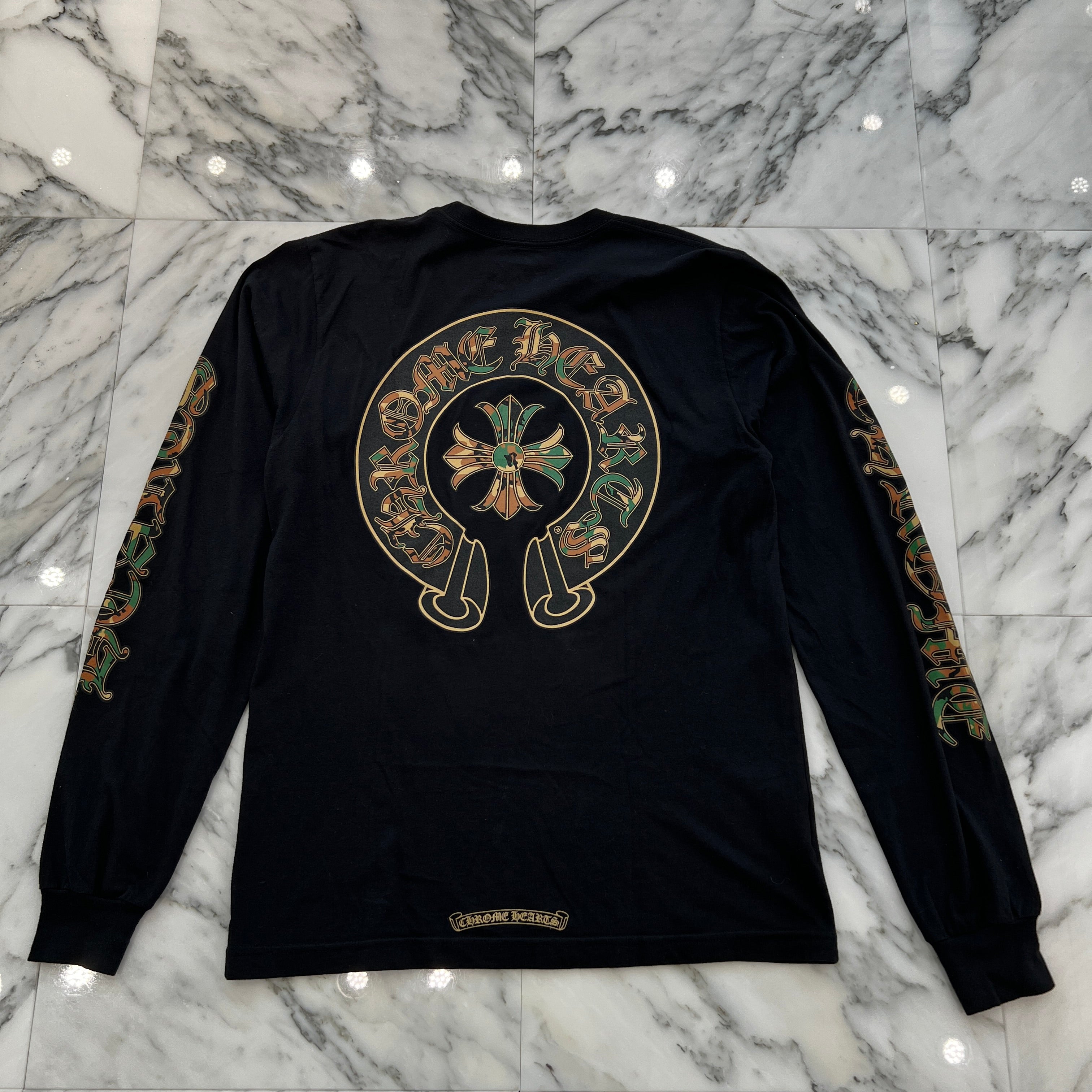 CHROME HEARTS Camo Horseshoe Long Sleeve Tee Size M クロムハ―ツ カモ ホースシュー ロングスリーブTシャツ サイズM