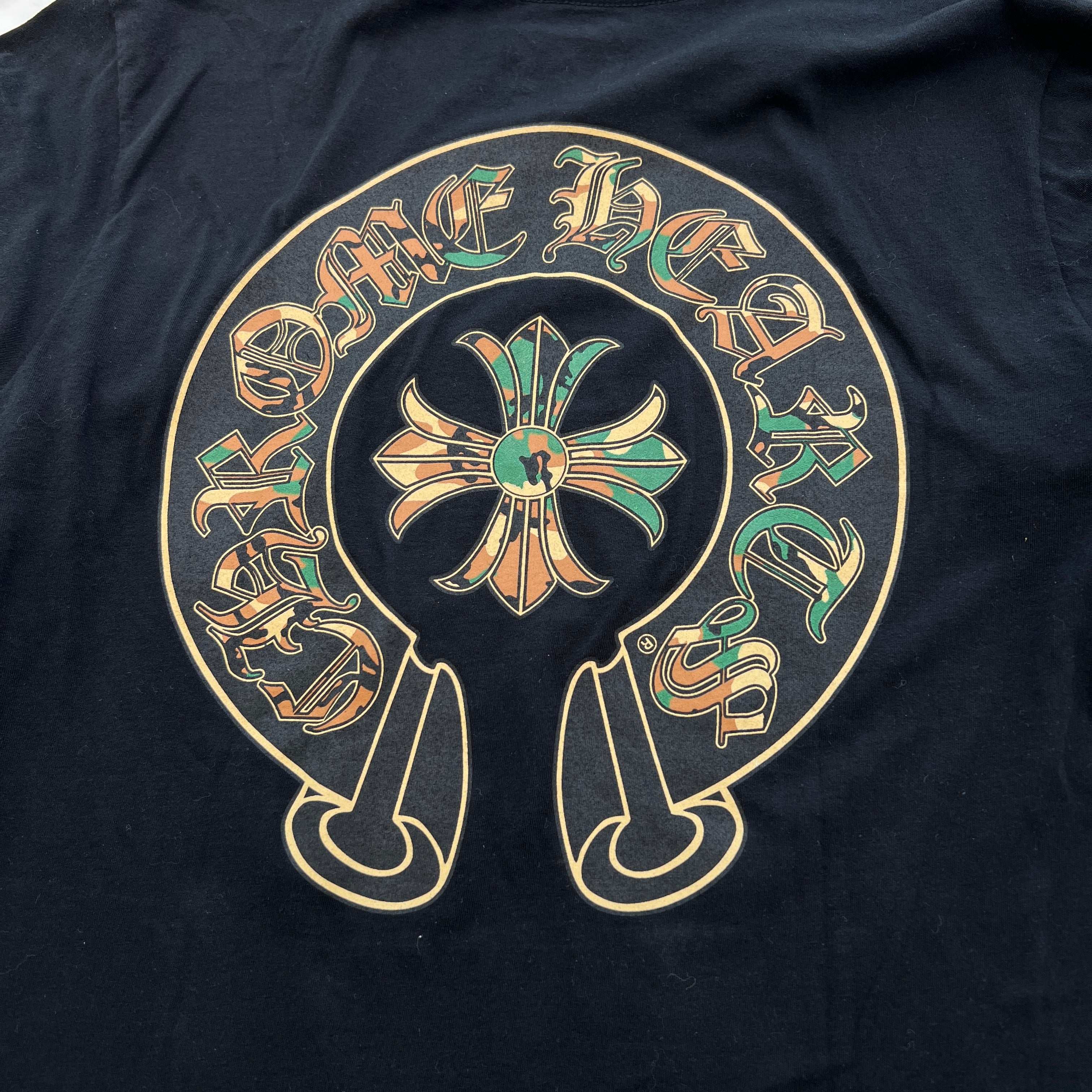 CHROME HEARTS Camo Horseshoe Long Sleeve Tee Size M クロムハ―ツ カモ ホースシュー ロングスリーブTシャツ サイズM