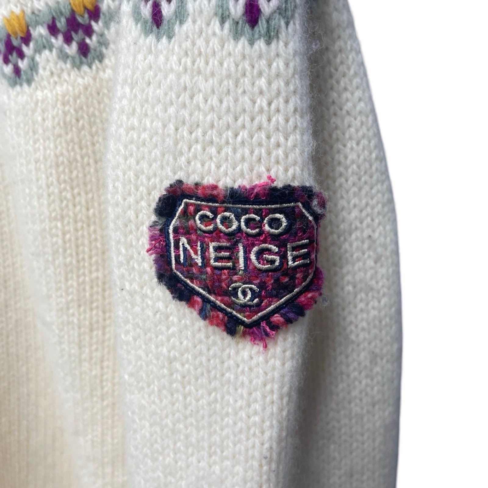 CHANEL 2021SS Nordic Wool Sweater P59806K07806 Size 44