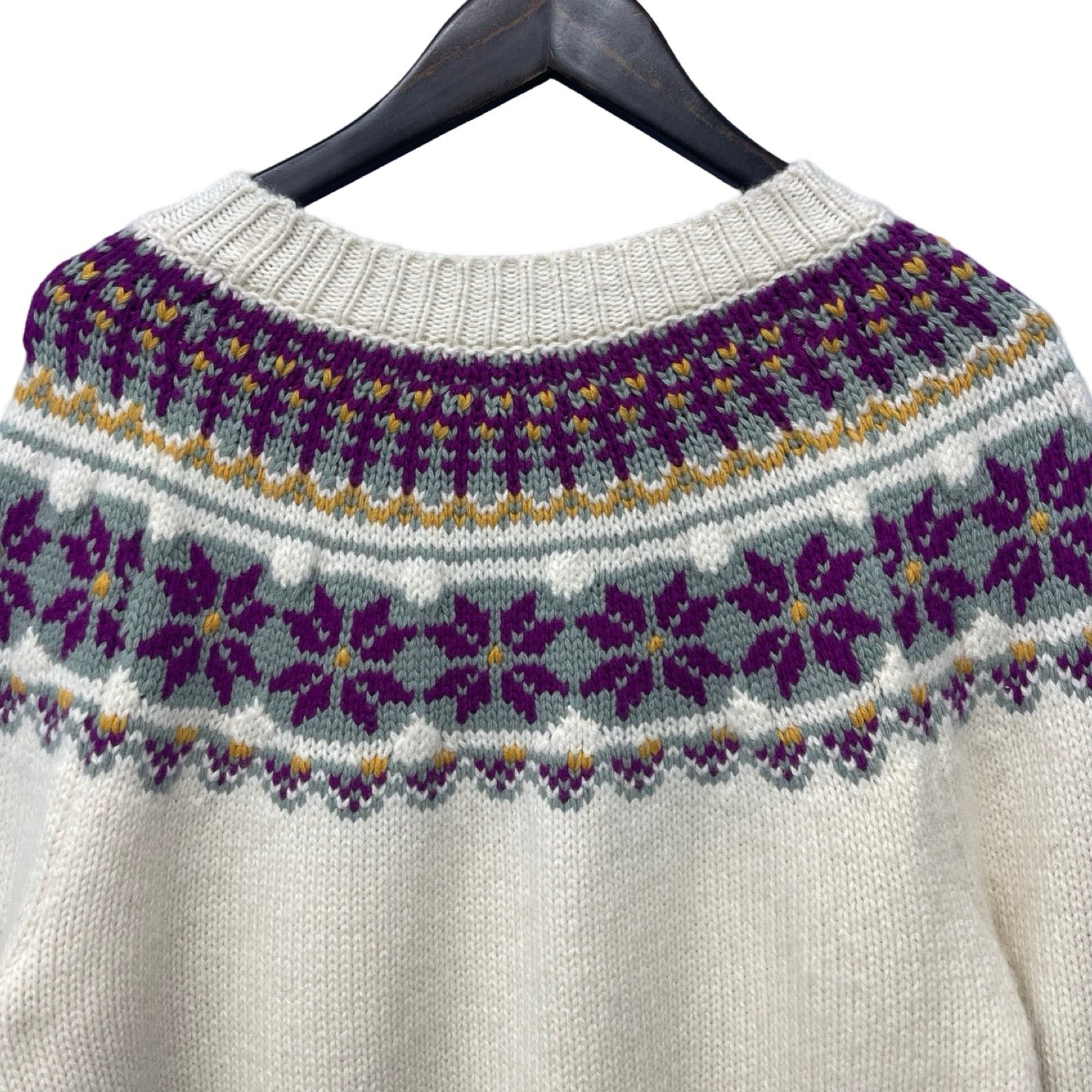 CHANEL 2021SS Nordic Wool Sweater P59806K07806 Size 44