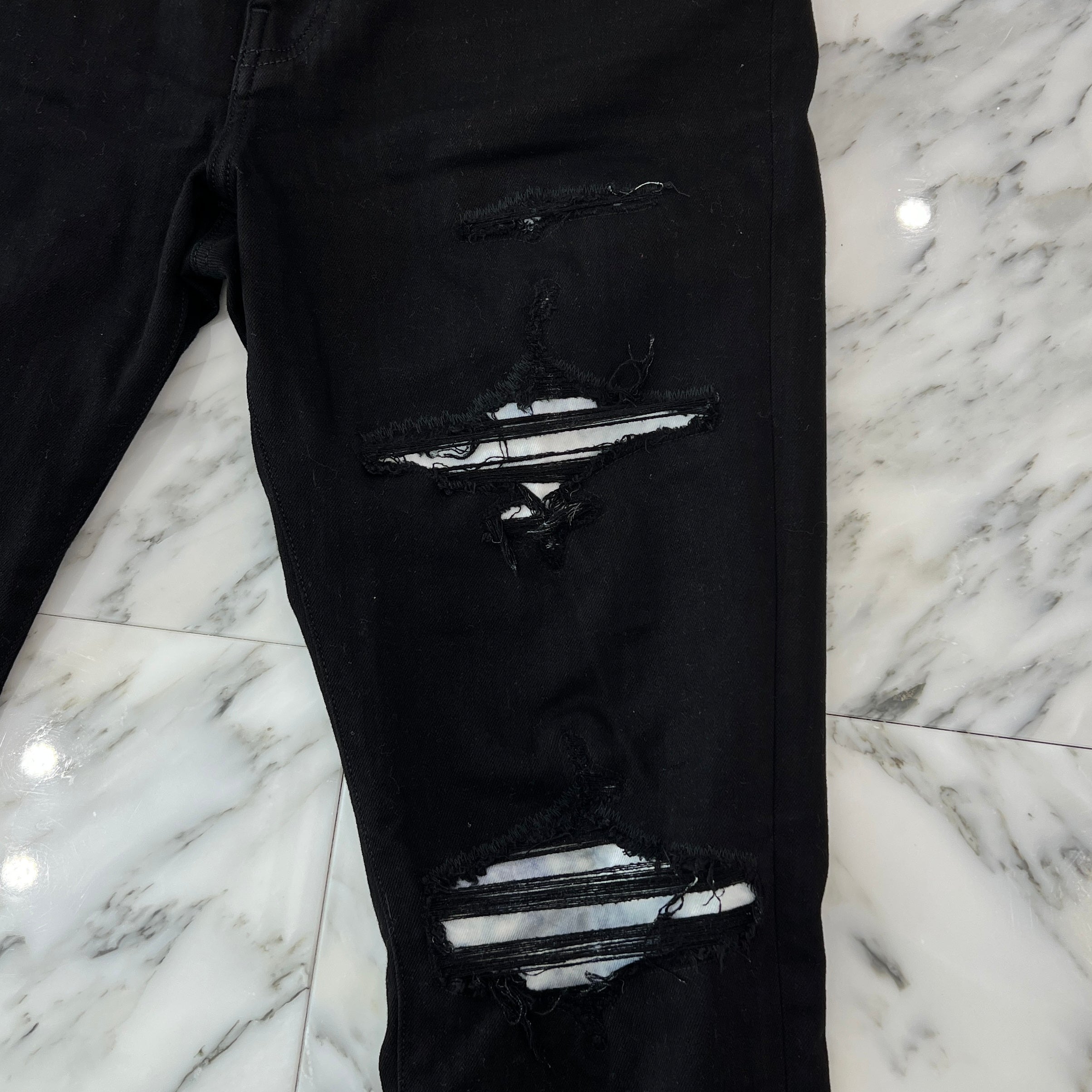 AMIRI 2023SS Tie Dye Logo Patch Damage Skinny Jeans Size 36 アミリ タイダイ ロゴパッチ ダメージ加工 スキニージーンズ サイズ36