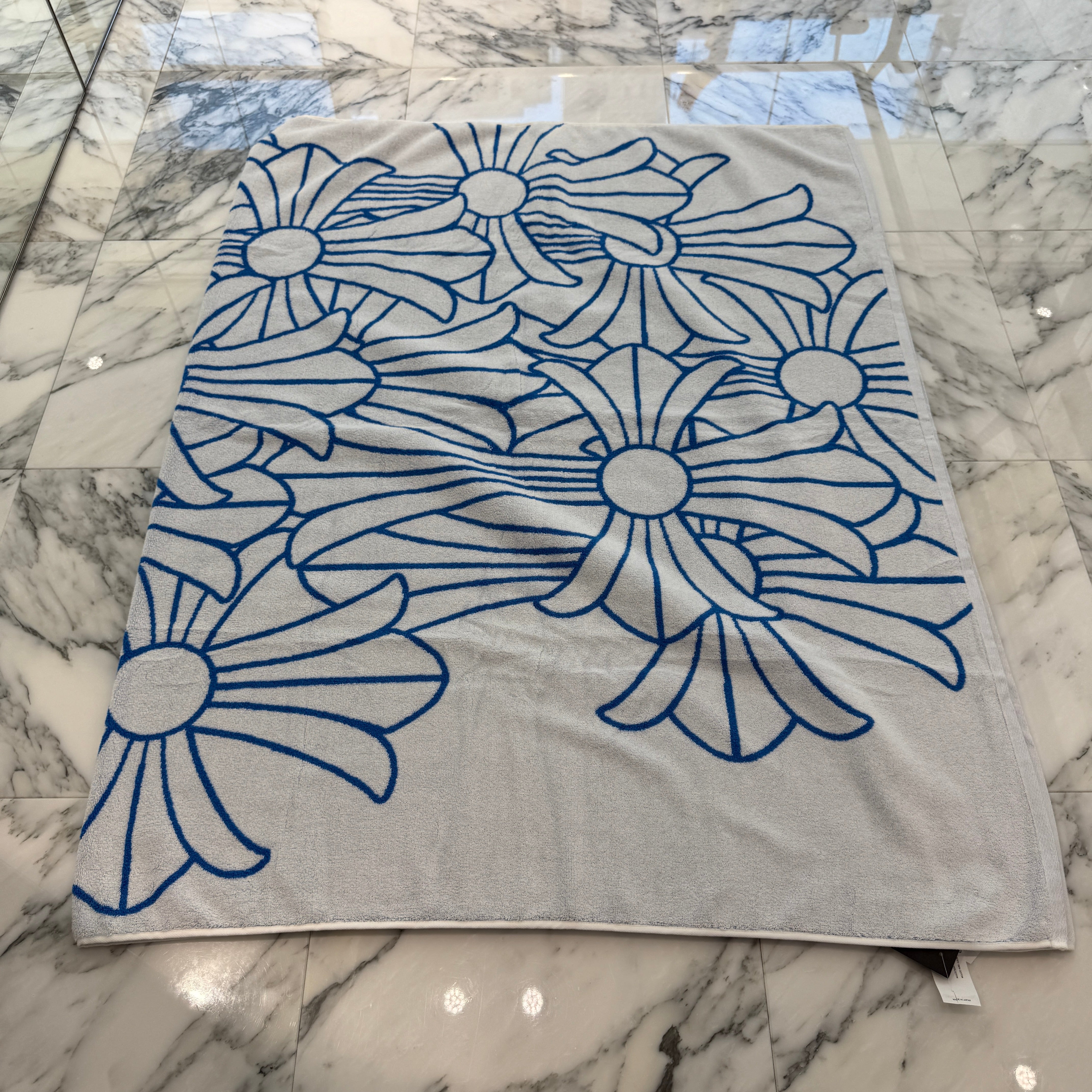 CHROME HEARTS Cemetery Cross Jacquard Beach Towel クロムハーツ セメタリークロス ジャカード ビーチタオル