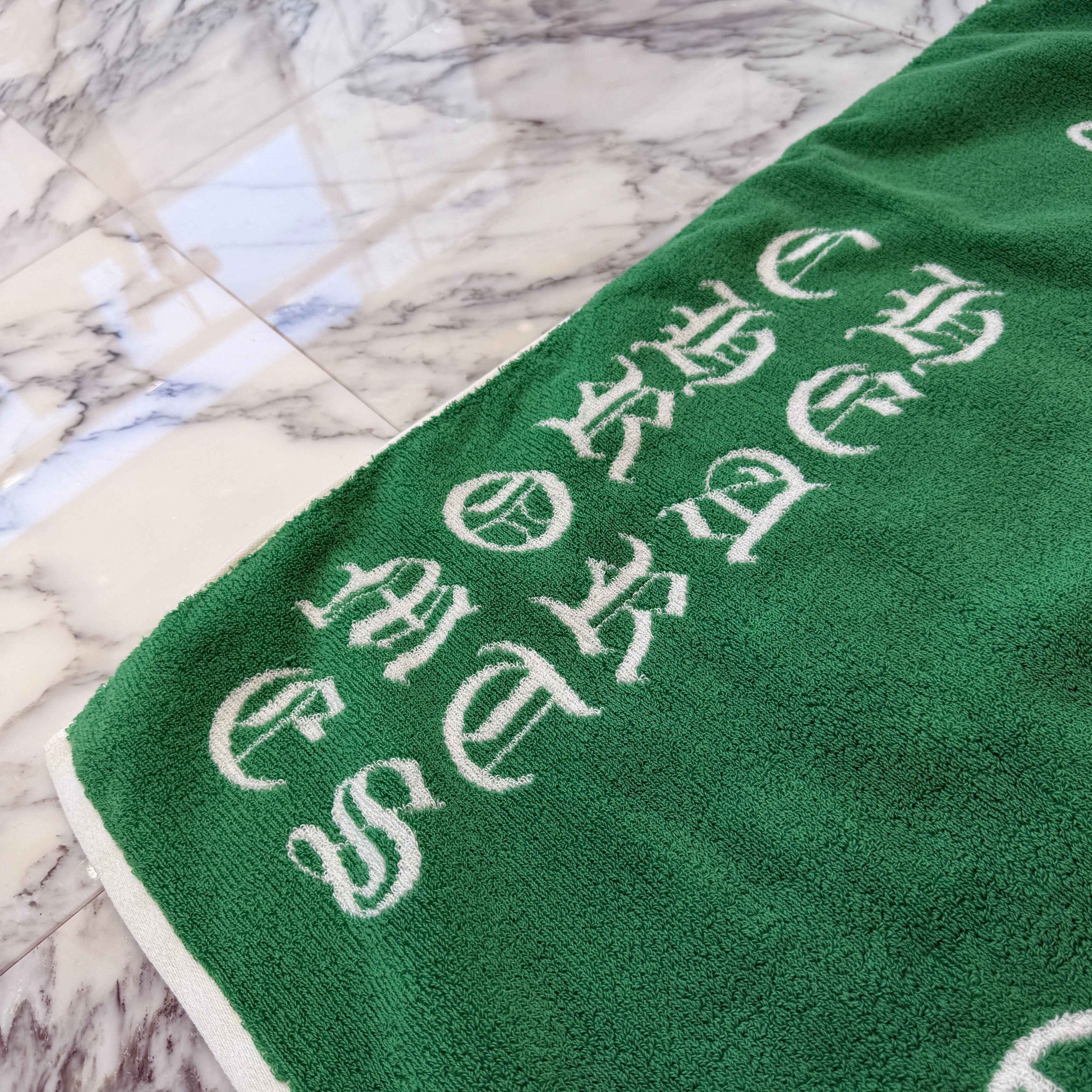 CHROME HEARTS Cemetery Cross Jacquard Beach Towel クロムハーツ セメタリークロス ジャカード ビーチタオル