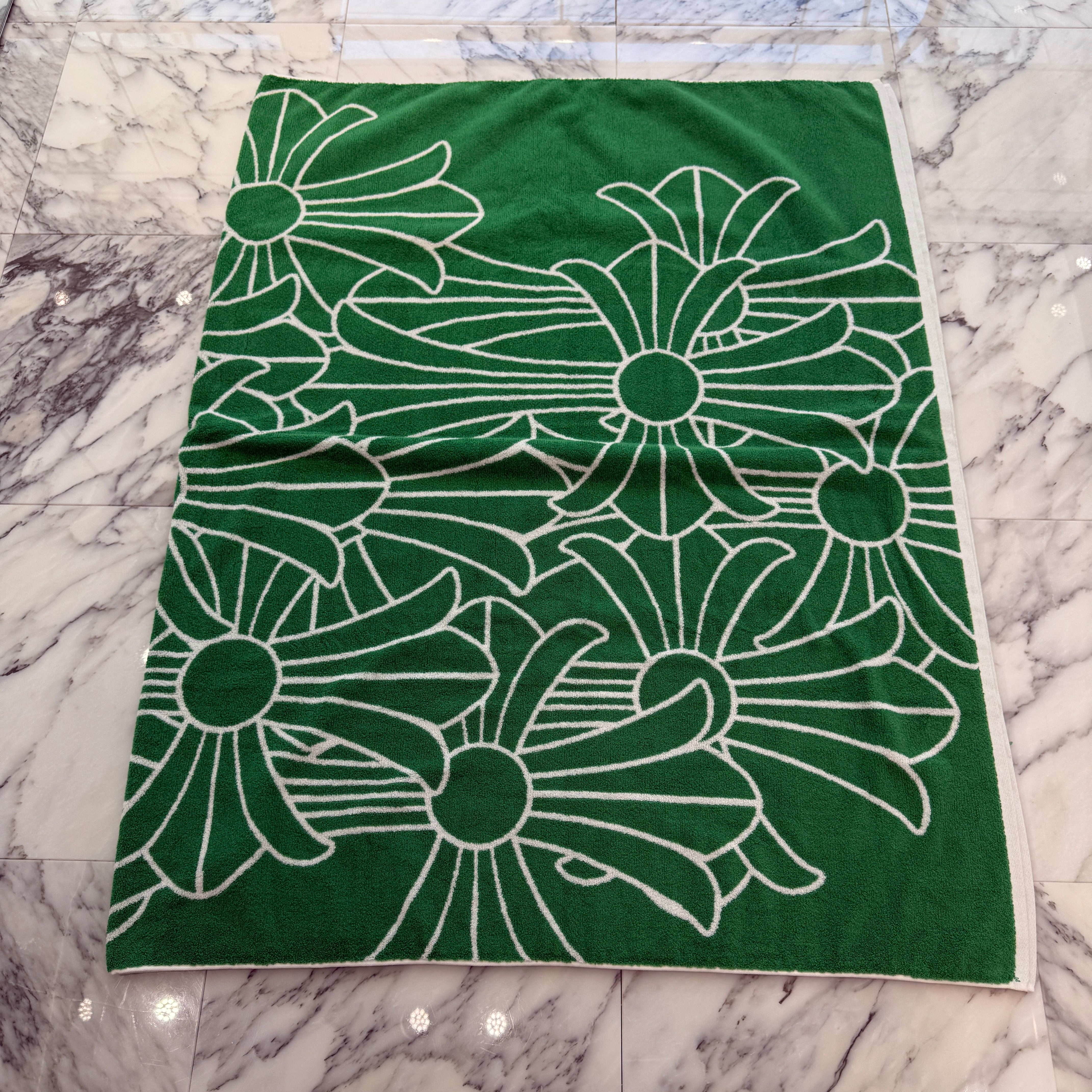 CHROME HEARTS Cemetery Cross Jacquard Beach Towel クロムハーツ セメタリークロス ジャカード ビーチタオル