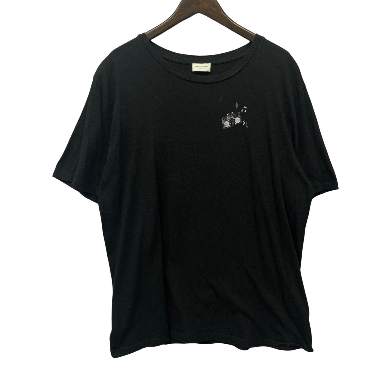 SAINT LAURENT PARIS 2019SS Cassette Player Tee 579047 YBLK2 Size XL