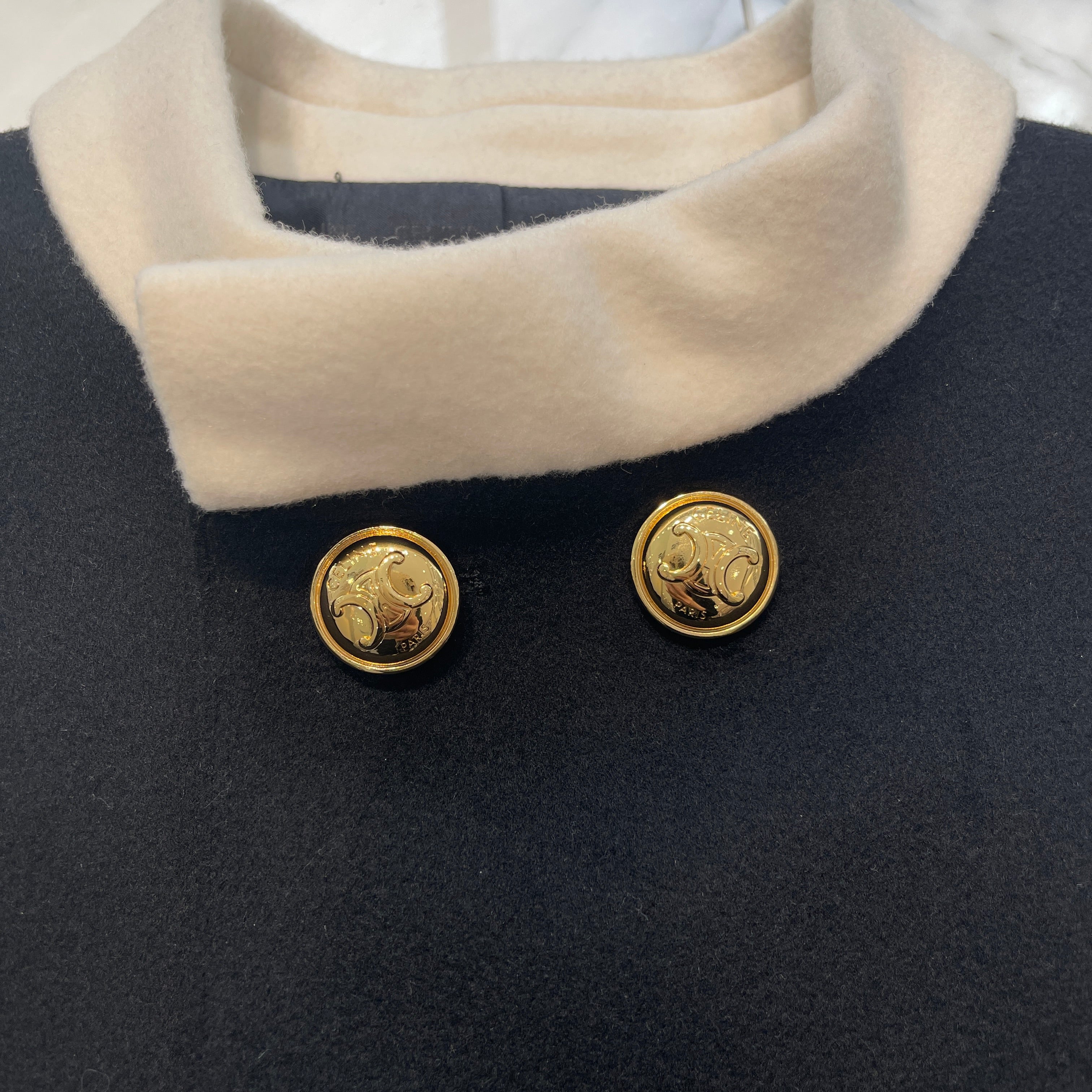 CELINE 2024AW Brompton Jacket Cashmere Cloth 2V38X943C 38NO Size 36 セリーヌ ブロンプトン ジャケット カシミヤクロス サイズ36