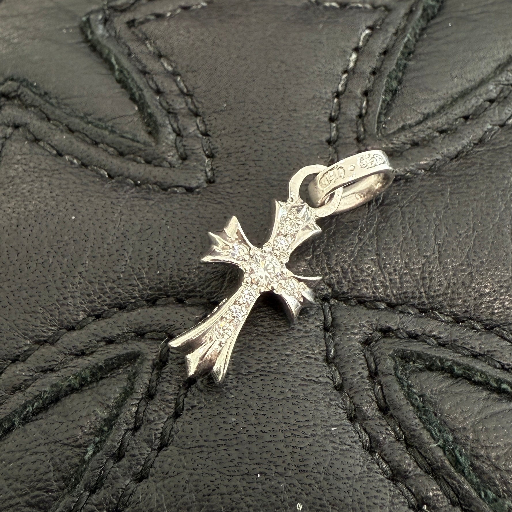 CHROME HEARTS 18K WG Baby Fat Charm Pave Diamond クロムハーツ 18K ホワイトゴールド ベビーファット チャーム パヴェダイヤ