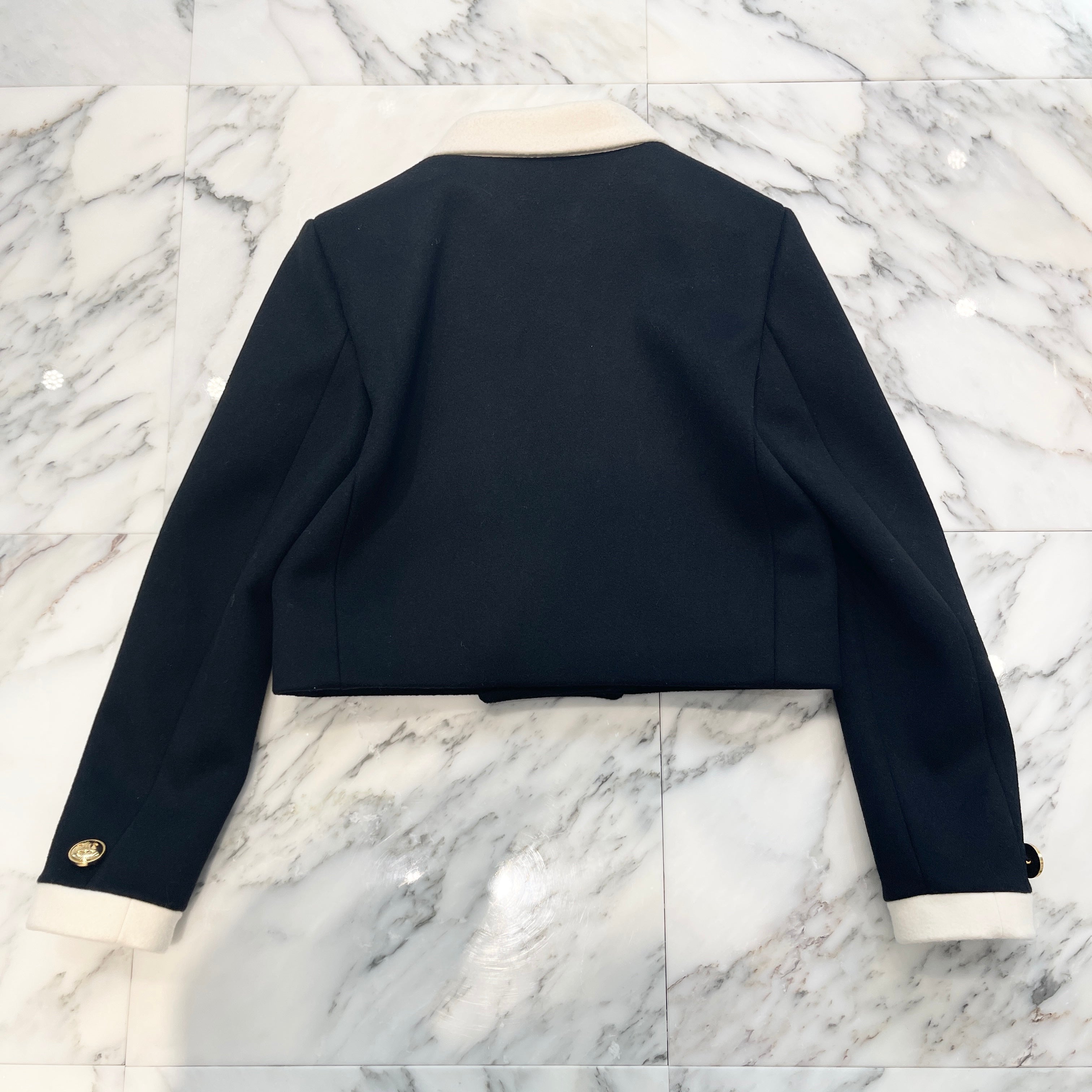 CELINE 2024AW Brompton Jacket Cashmere Cloth 2V38X943C 38NO Size 36 セリーヌ ブロンプトン ジャケット カシミヤクロス サイズ36