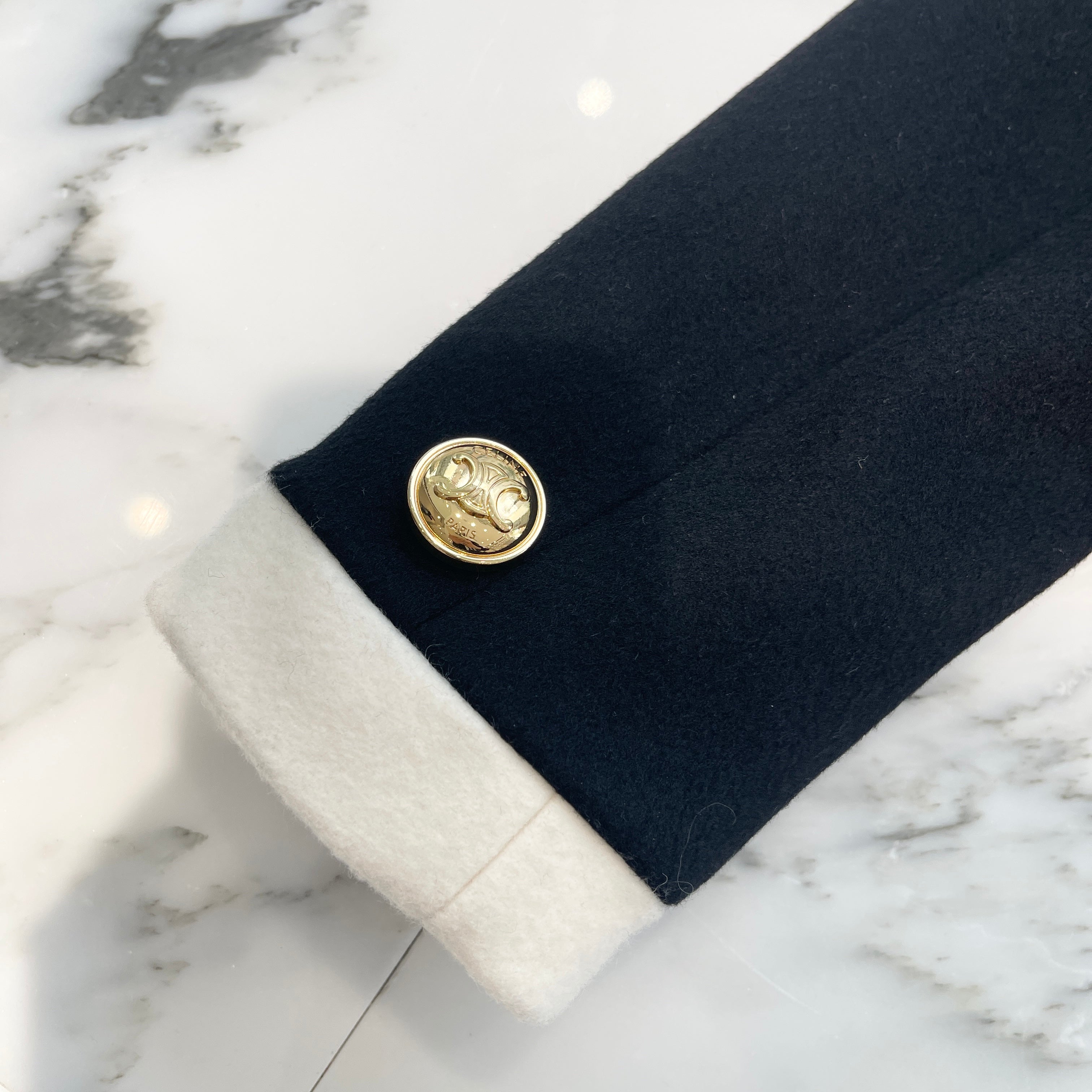 CELINE 2024AW Brompton Jacket Cashmere Cloth 2V38X943C 38NO Size 36 セリーヌ ブロンプトン ジャケット カシミヤクロス サイズ36