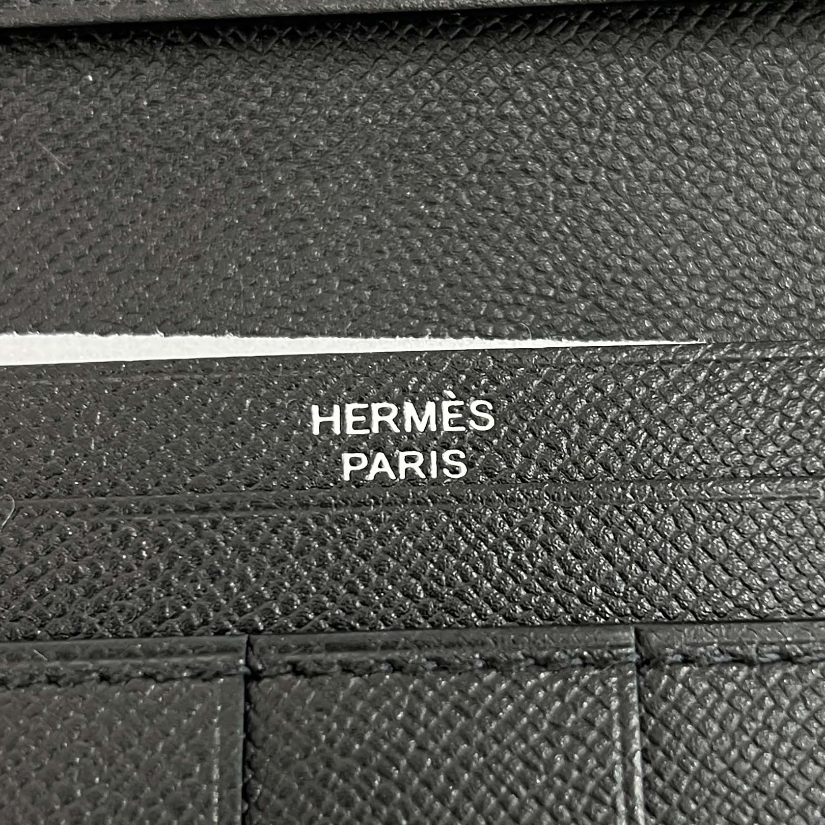 HERMES Bearn Soufflet Monochrome ”So Black” Leather Wallet K刻印 エルメス ベアンスフレ モノクローム ”ソーブラック” レザーウォレット K刻印