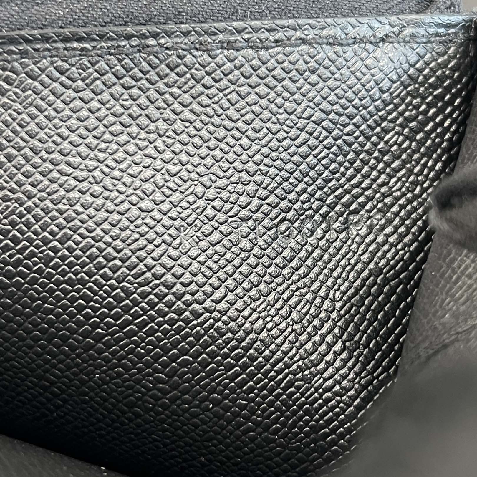 HERMES Bearn Soufflet Monochrome ”So Black” Leather Wallet K刻印 エルメス ベアンスフレ モノクローム ”ソーブラック” レザーウォレット K刻印