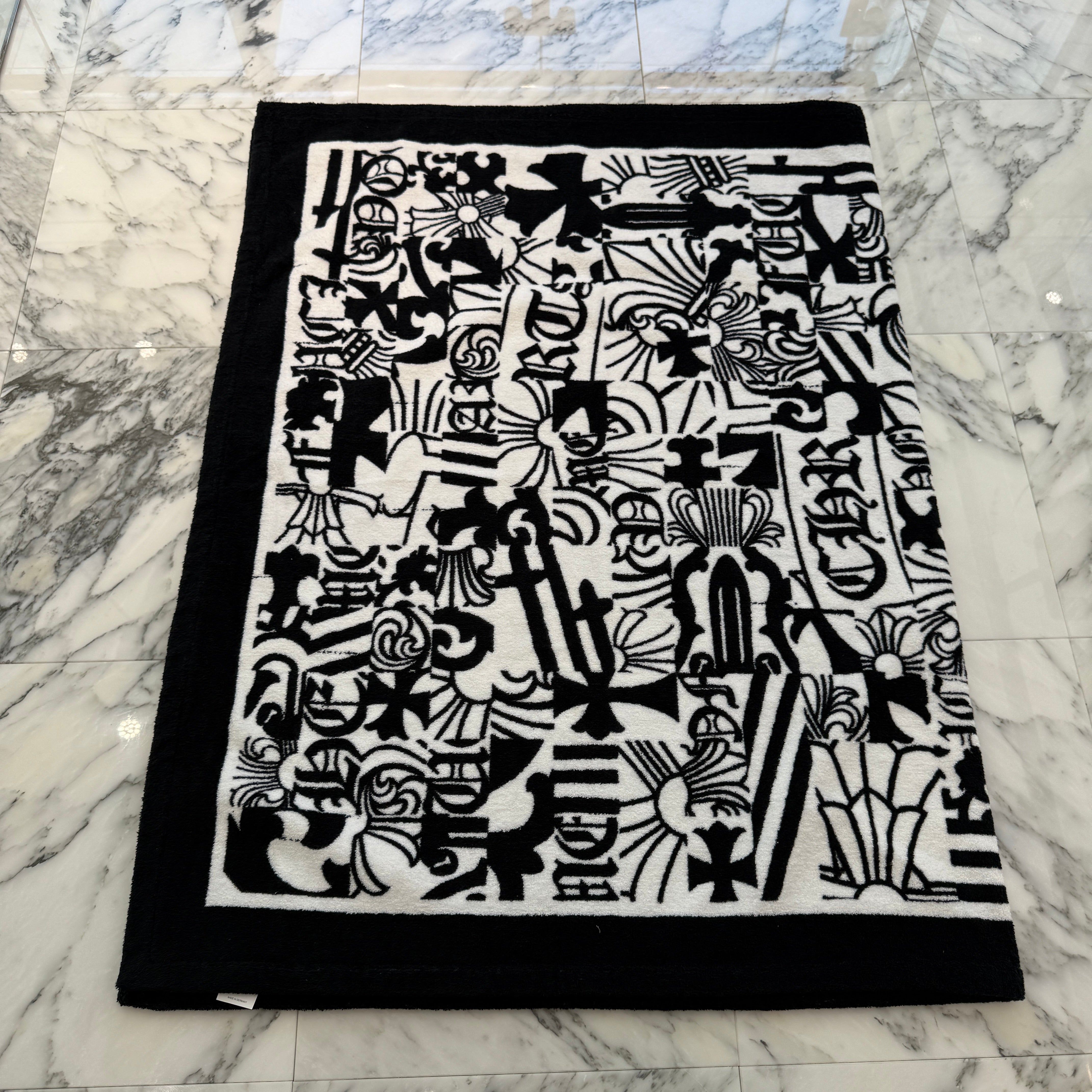 CHROME HEARTS Multi Logo Jacquard Beach Towel クロムハーツ マルチロゴ ジャカード ビーチタオル