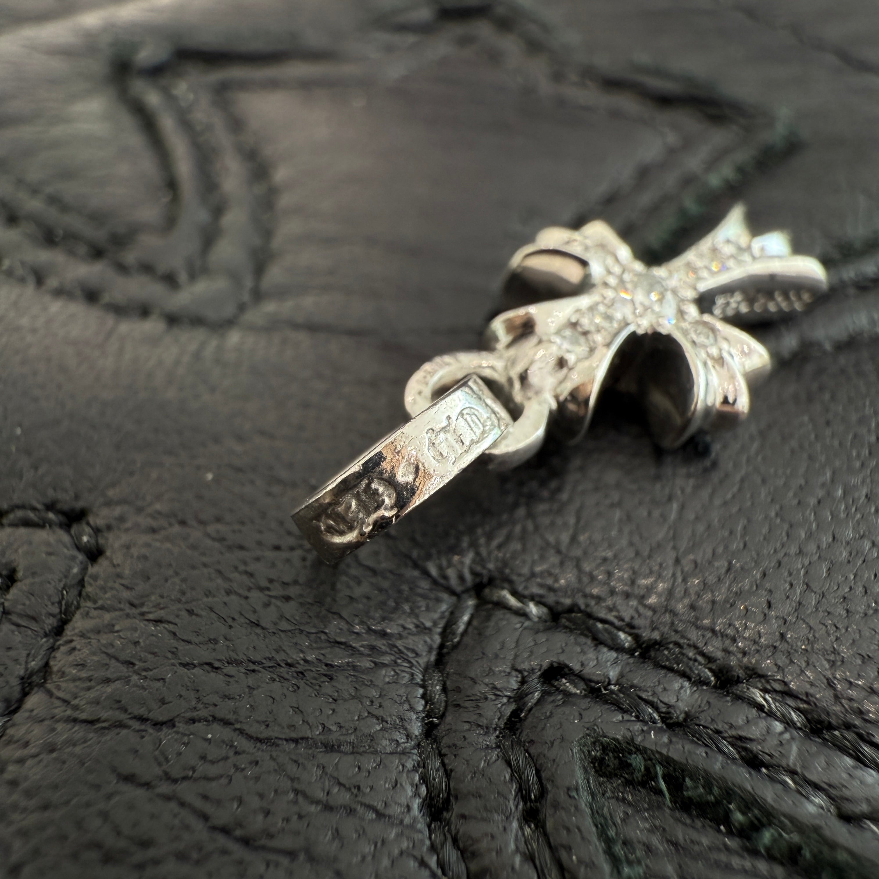 CHROME HEARTS 18K WG Baby Fat Charm Pave Diamond クロムハーツ 18K ホワイトゴールド ベビーファット チャーム パヴェダイヤ