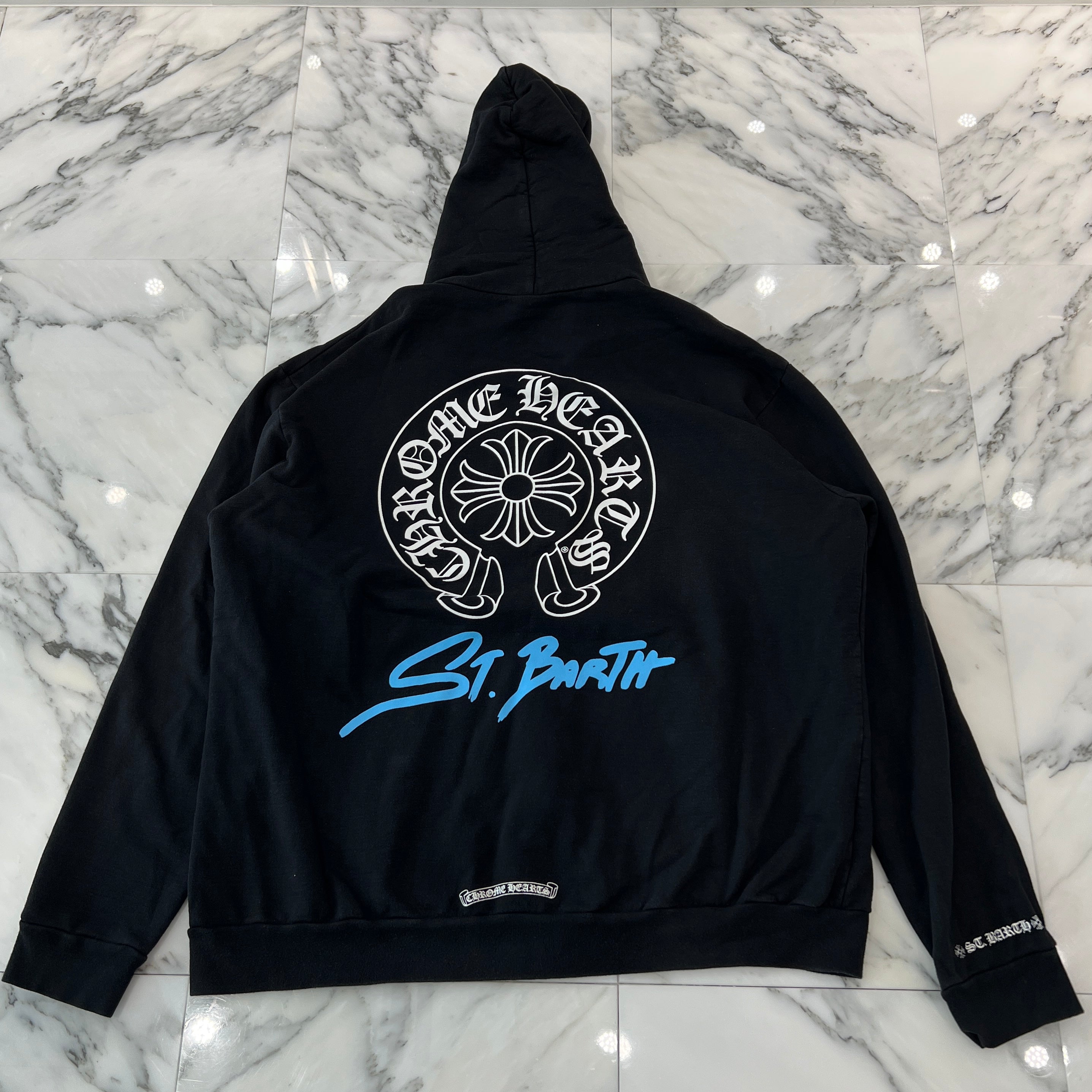 希少◆送料込【Chrome Hearts】St. Barth 限定 zip up hoodie Chrome Hearts St. Barth Exclusive Black Zip Hoodie Small | eBay