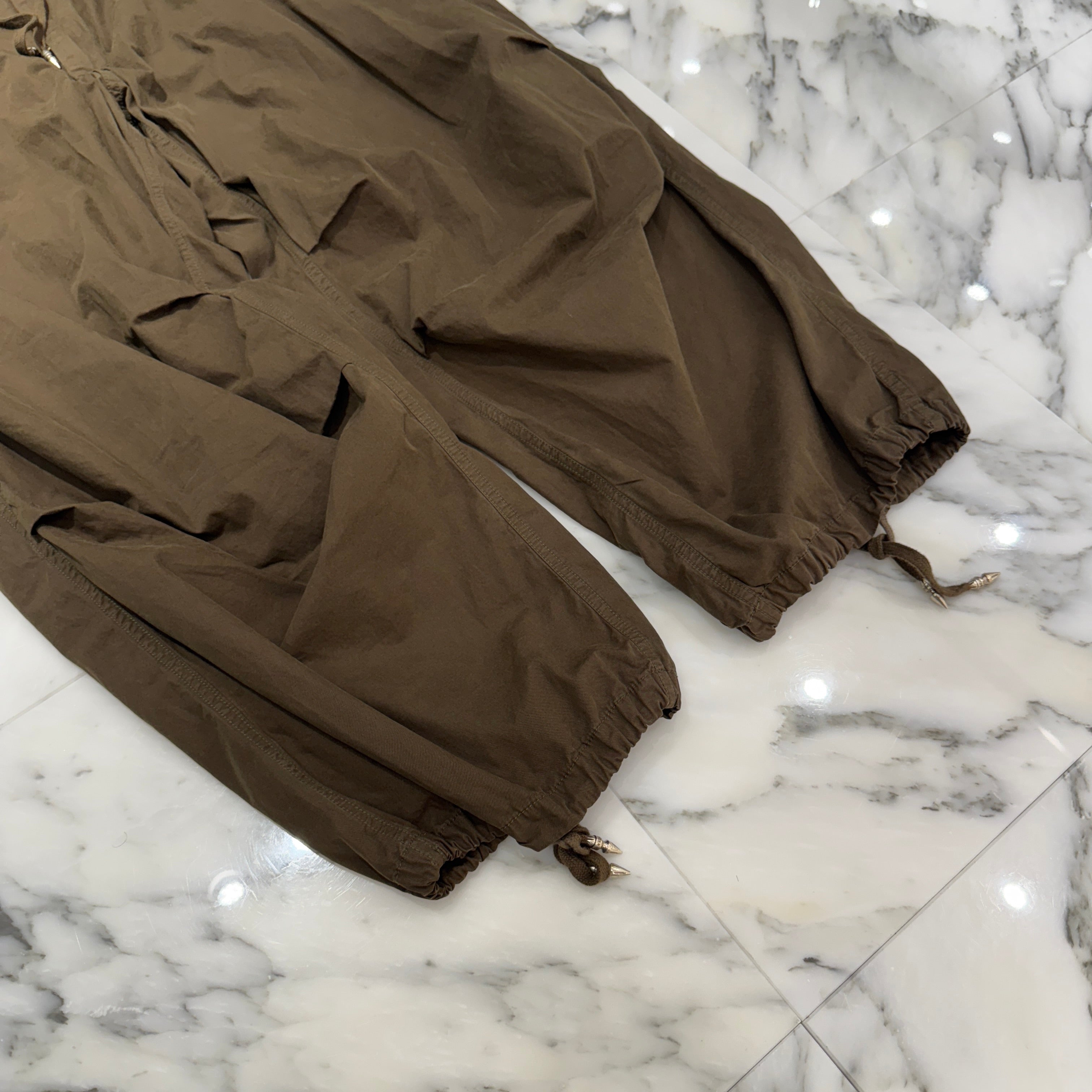 CHROME HEARTS Cross Ball Button Cotton Parachute Pants Size ONE SIZE(66-100) クロムハーツ クロスボールボタン コットンパラシュートパンツ サイズONE SIZE(66-100)