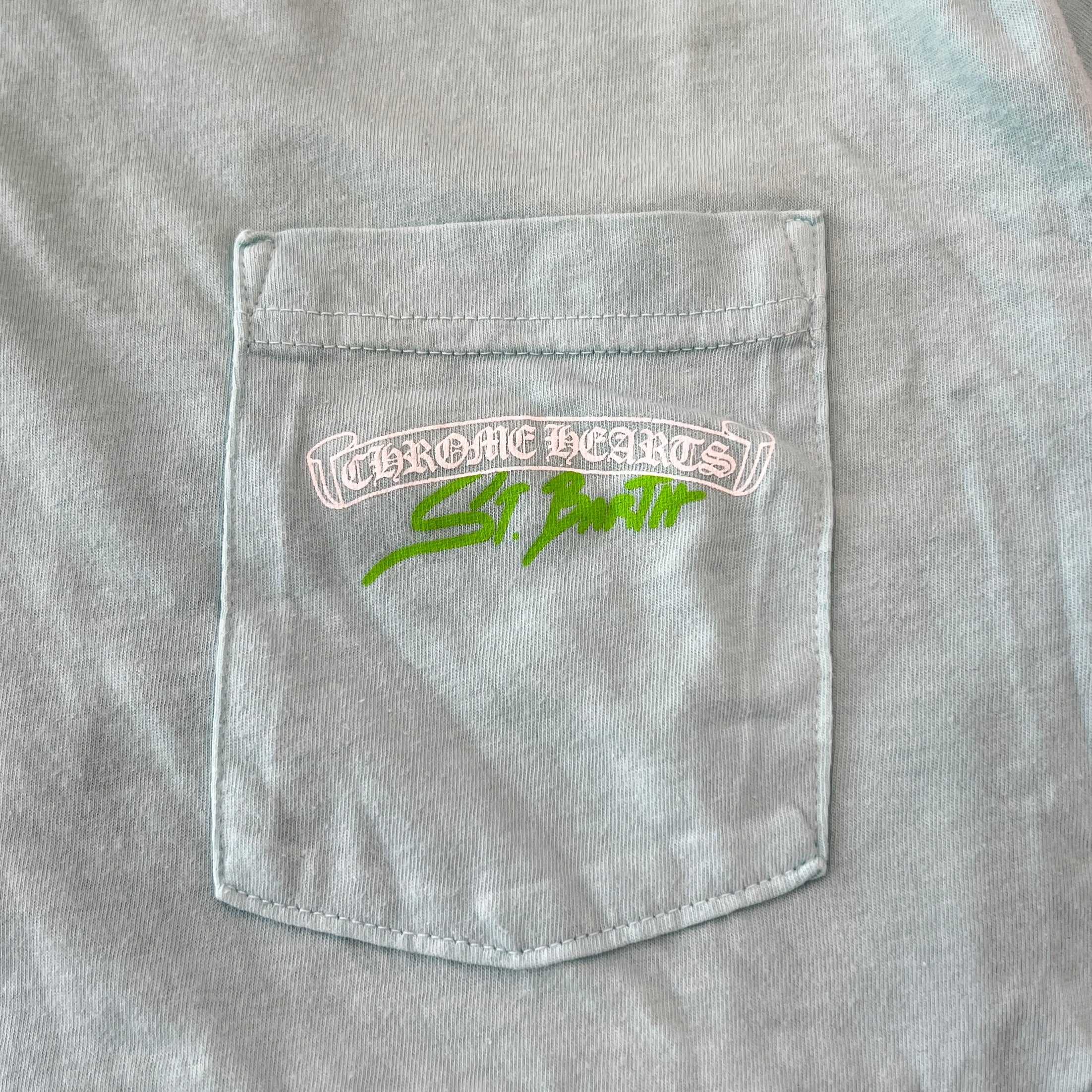 CHROME HEARTS St. Barth Limited Scroll Label Logo Short Sleeve Tee Size L クロムハーツ セントバース限定 スクロールラベルロゴ 半袖 Tシャツ サイズL